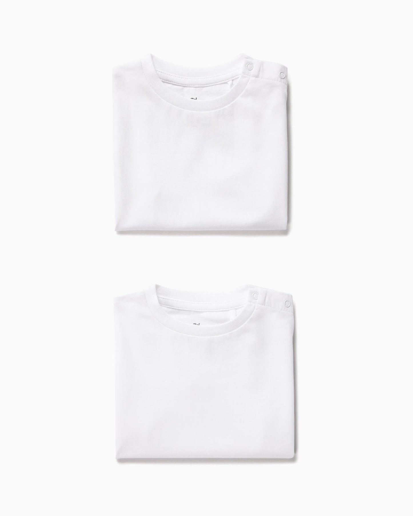 2-Pack T-shirt for Baby Boys, White