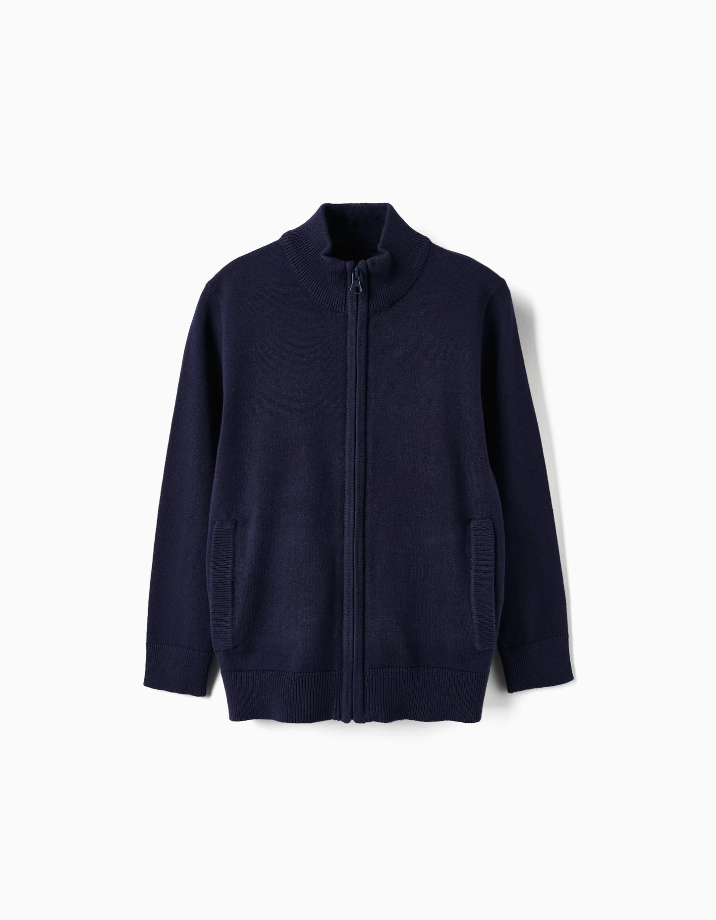 Knitted Cardigan for Boys, Dark Blue