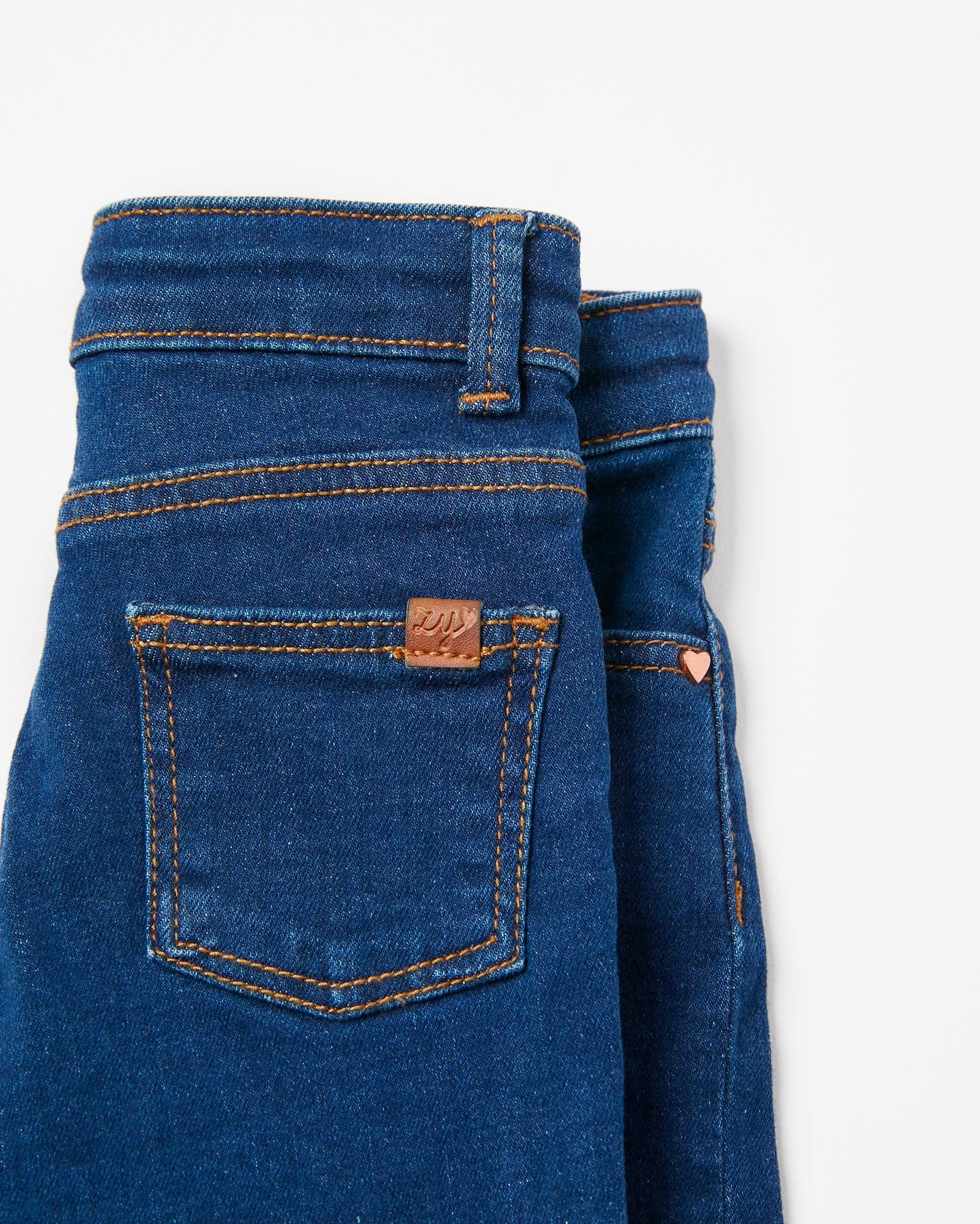 Cotton Denim Shorts for Baby Girls, Blue