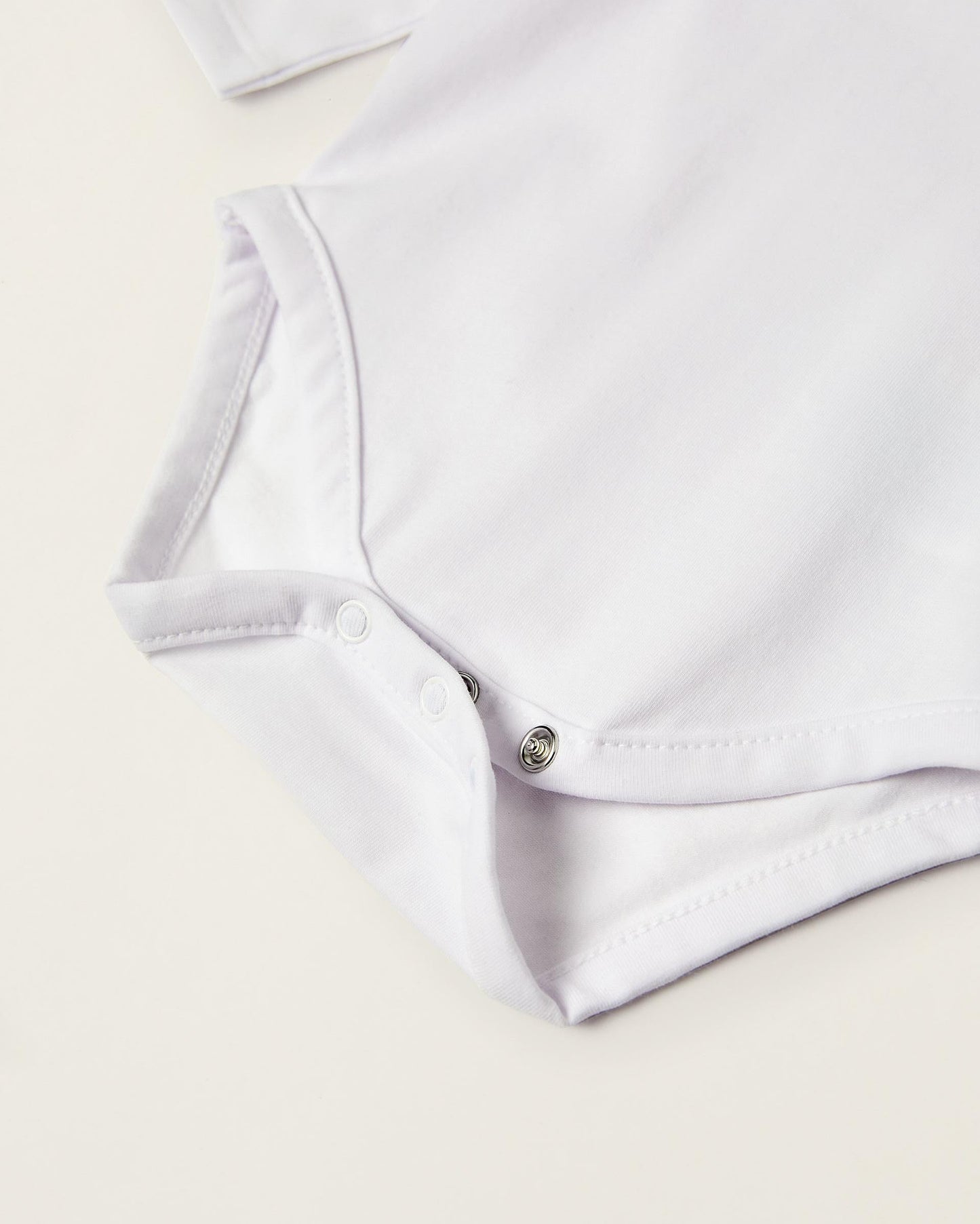Bodysuit-Blouse with Ruffles in Cotton for Newborn Girls, White