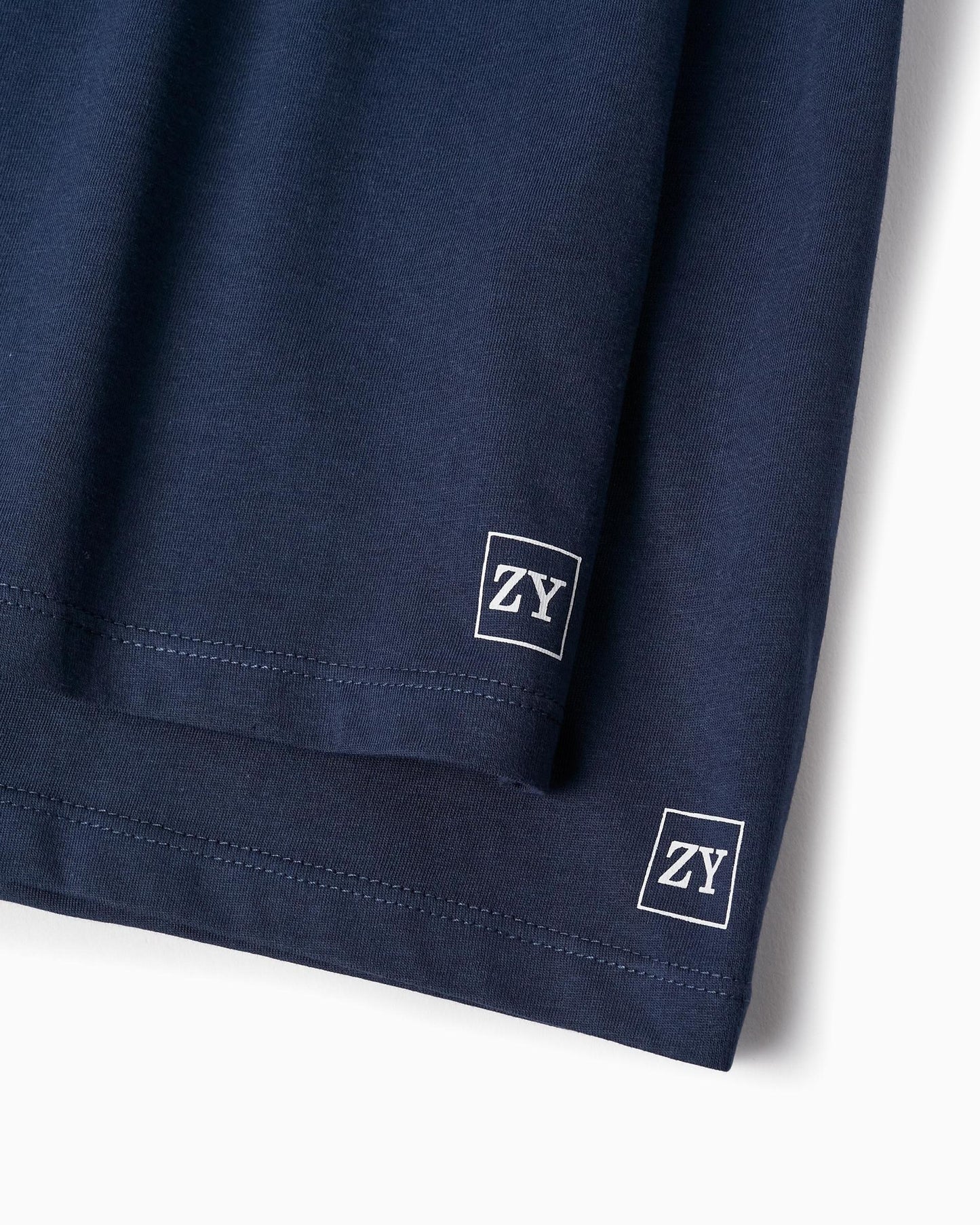 Pack of 2 Short Sleeve T-Shirts for Boys, Dark Blue