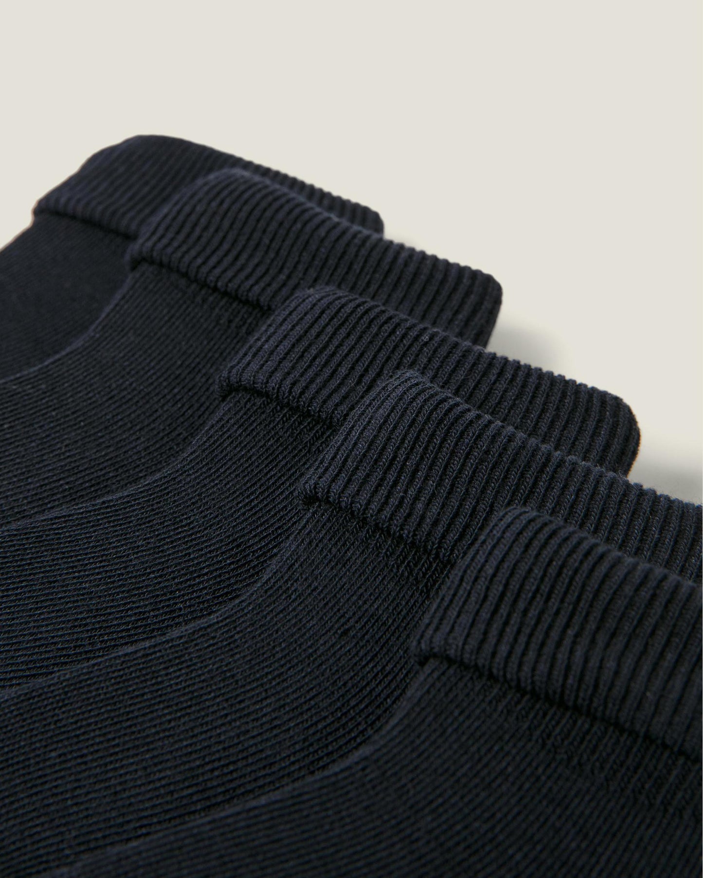 Pack of 5 Pairs of Cuffed Socks for Baby, Dark Blue