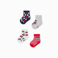 Pack of 4 Pairs of Socks for Baby Girls 'Minnie', Multicolour