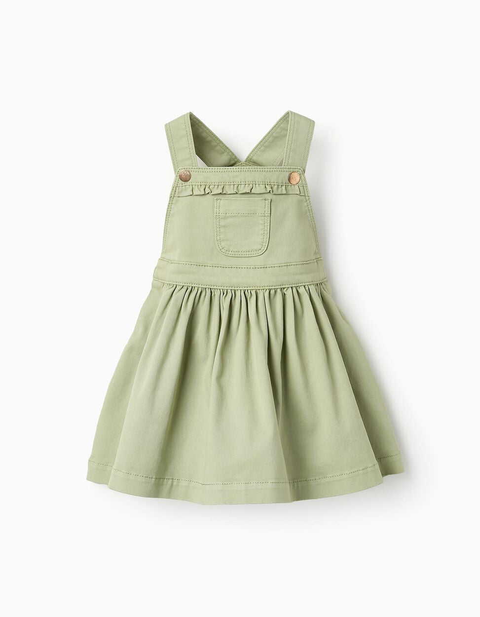 Girls green pinafore hotsell