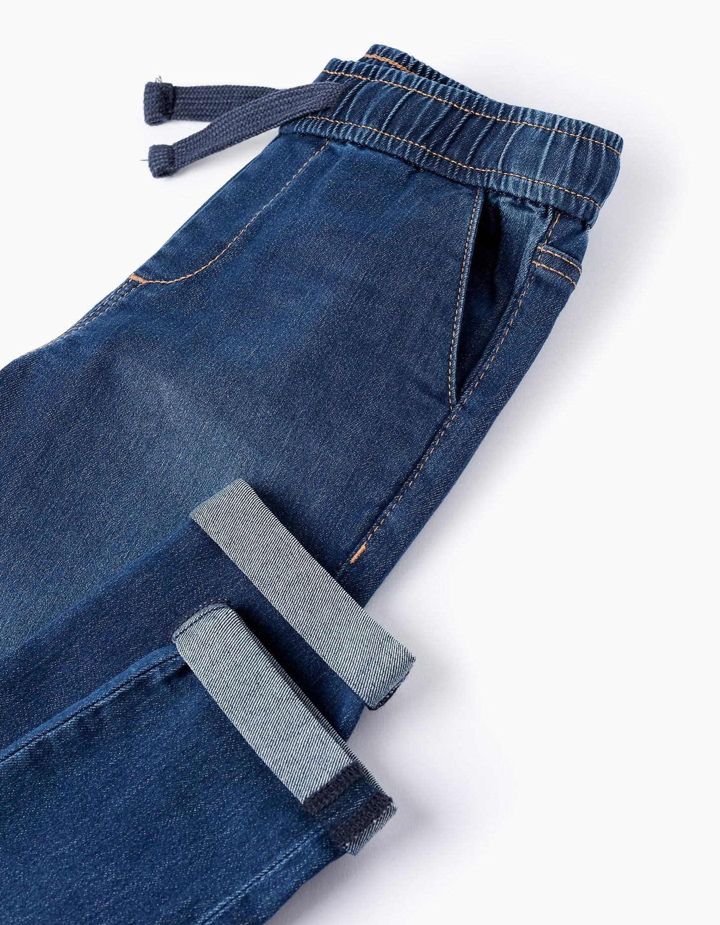 Sporty Denim Trousers for Boys 'Slim Fit', Dark Blue