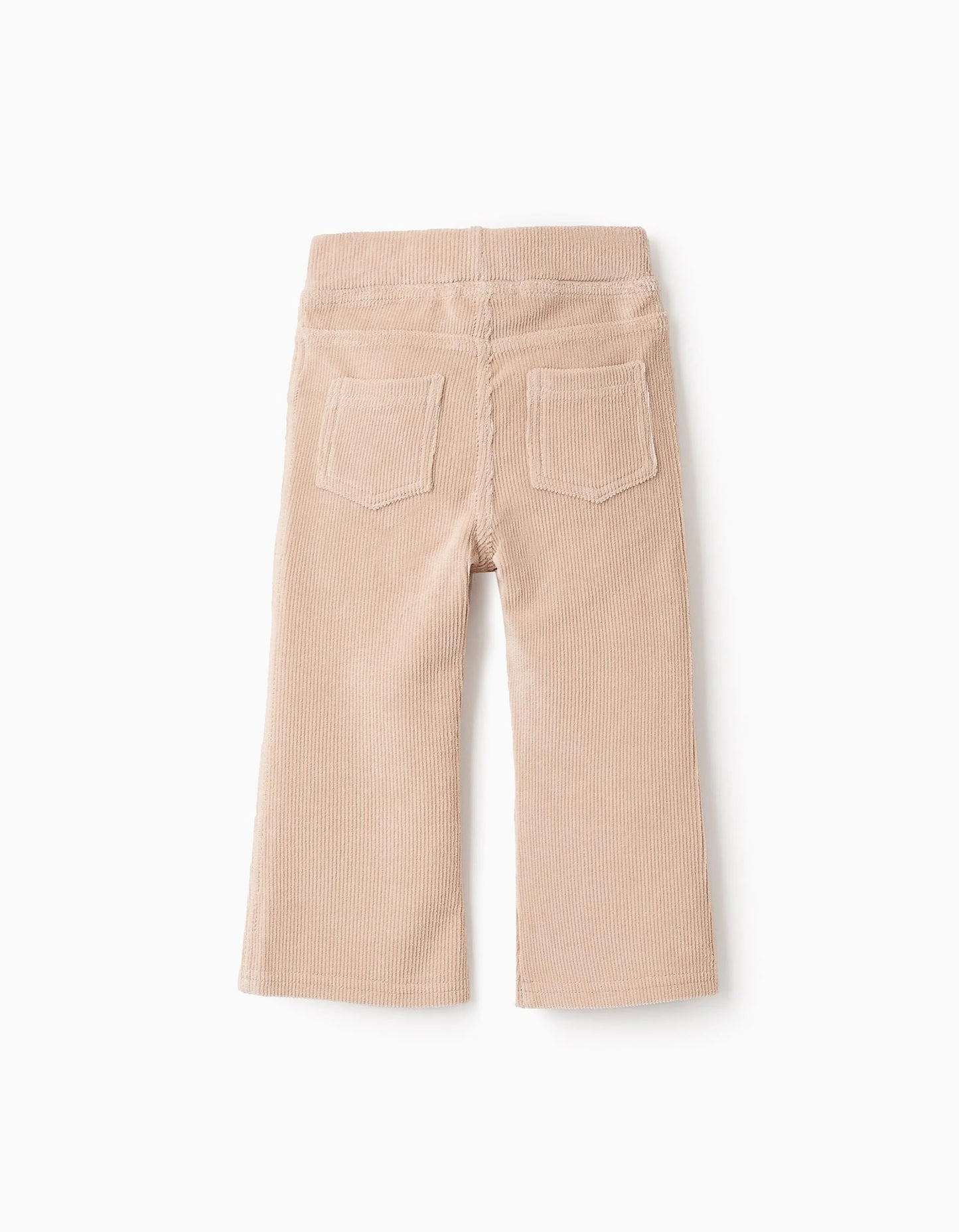 Corduroy Flare Jeggings for Baby Girls, Beige