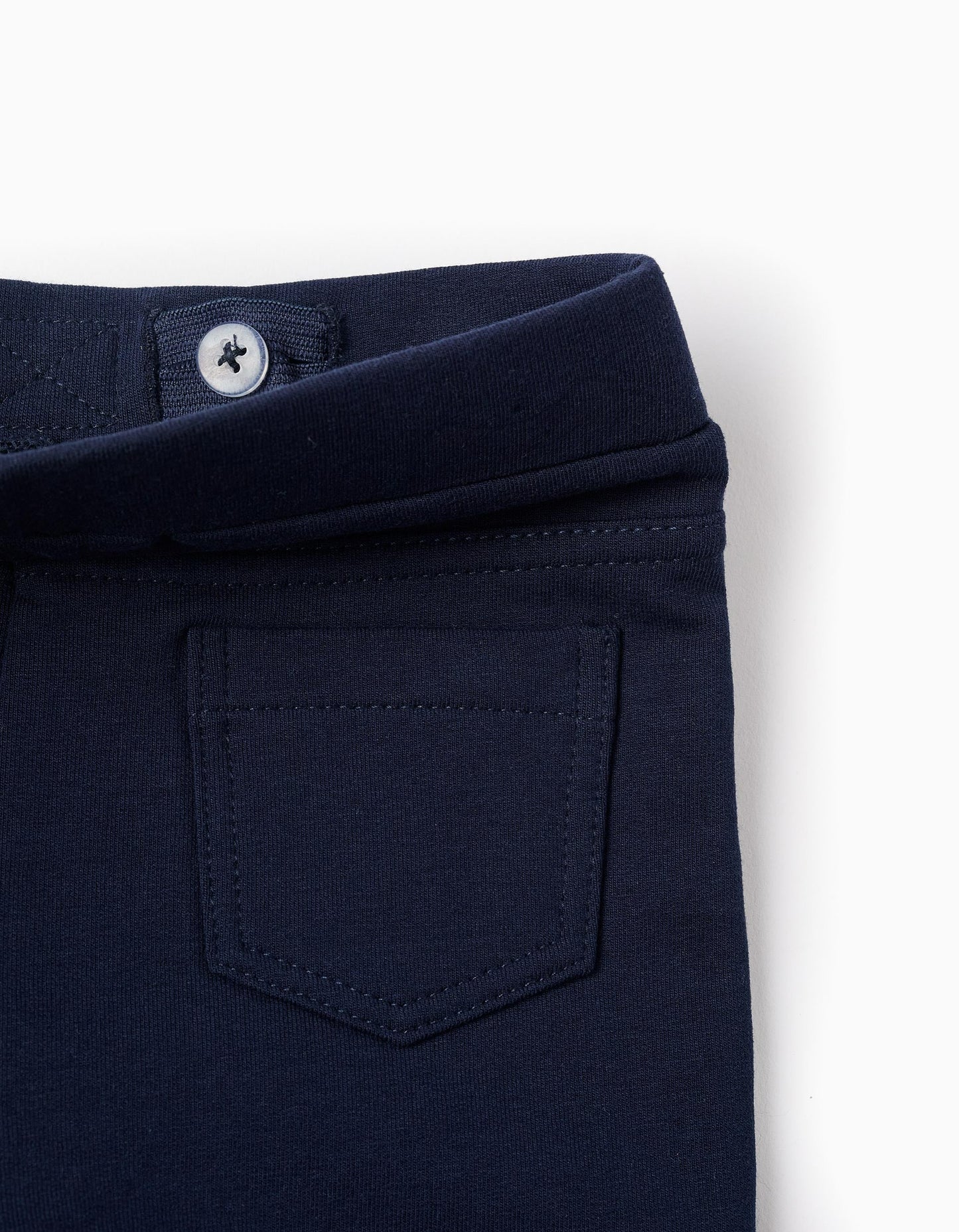 Brushed Jeggings for Baby Girls, Dark Blue