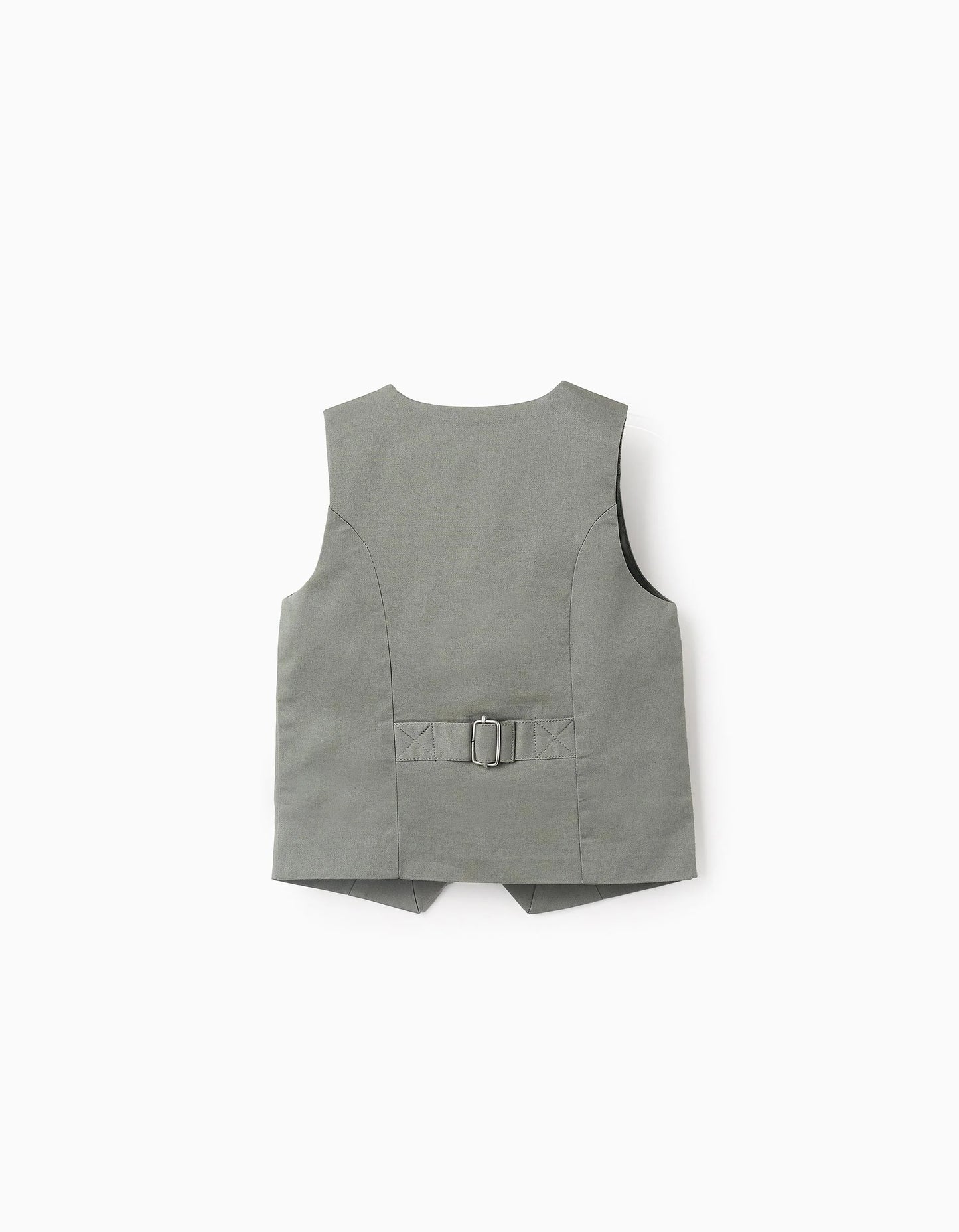 Twill Waistcoat for Baby Boys, Green