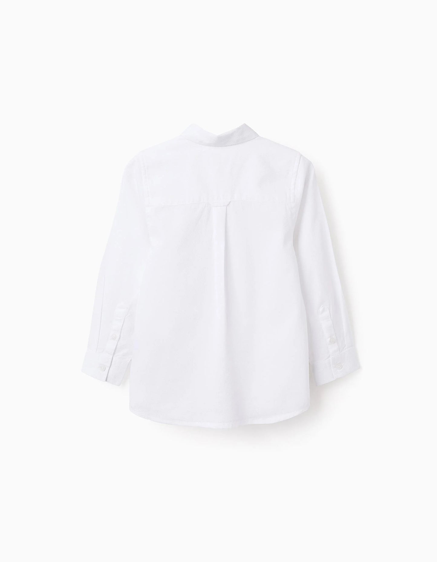 Cotton Textured Shirt for Boys, White