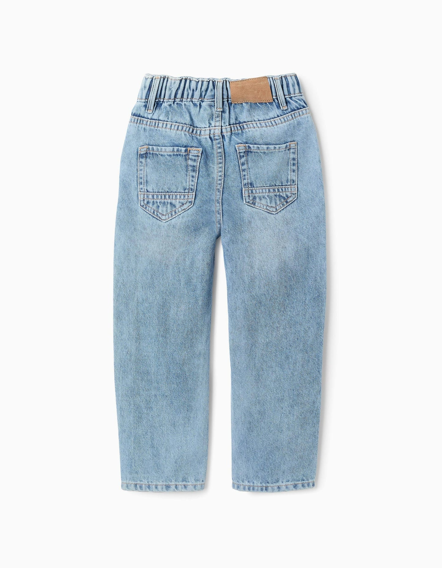 Denim Cotton Trousers for Boys 'Baggy', Blue