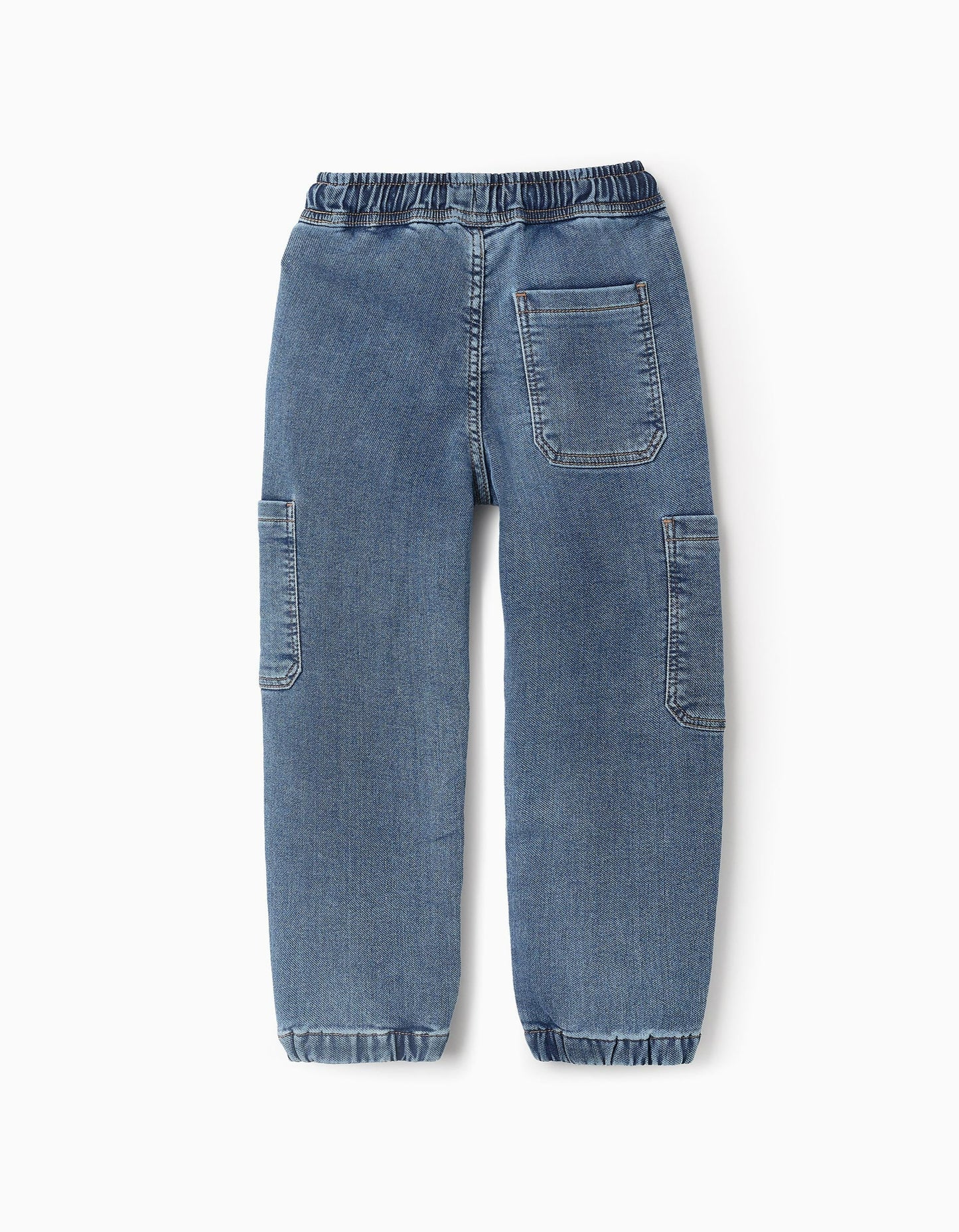 Denim Cargo Jeans for Boys, Blue