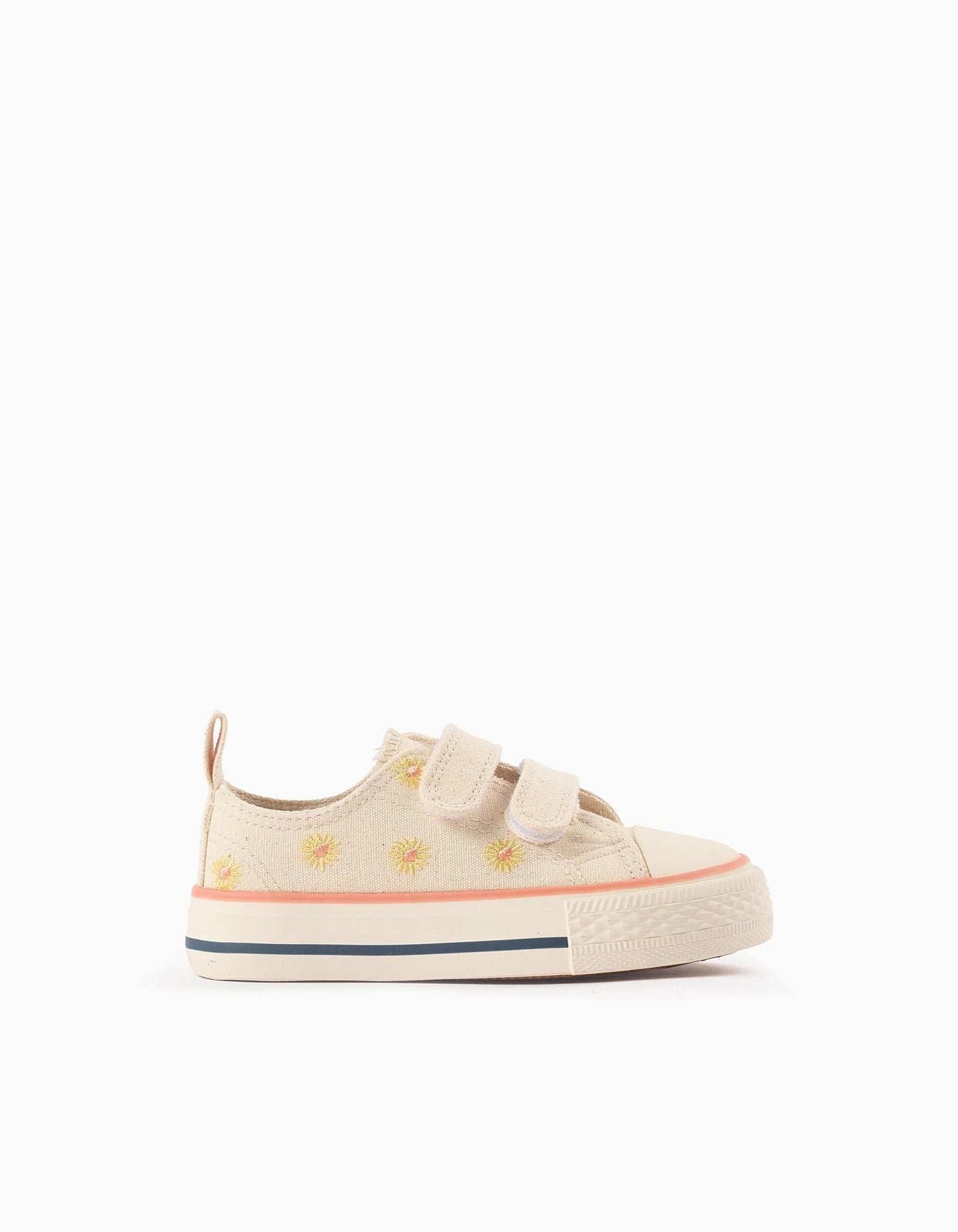 Trainers with Flowers for Baby Girls '50's Sneakers', Beige
