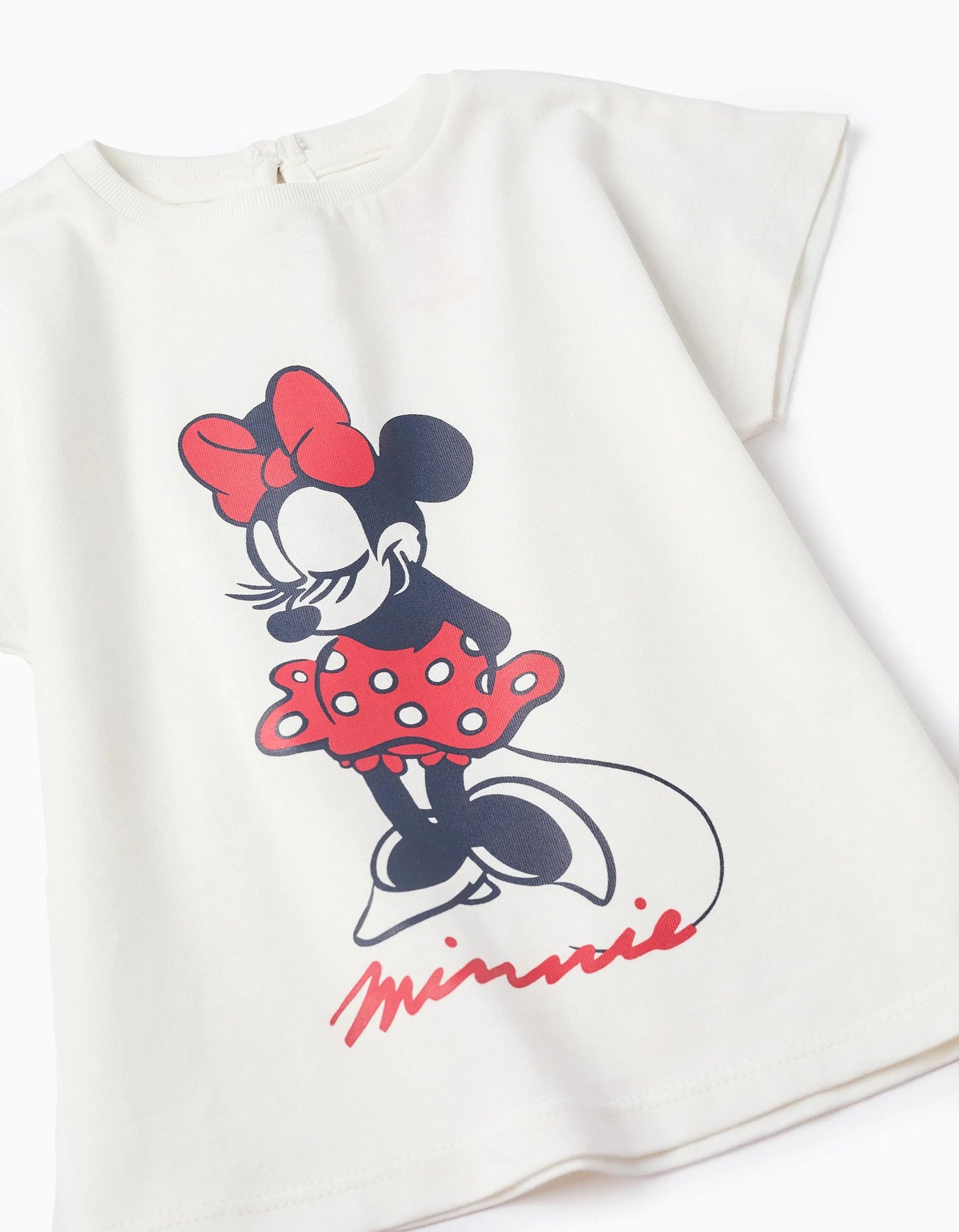 T-shirt + Shorts with Bow for Baby Girls 'Minnie', White/Red
