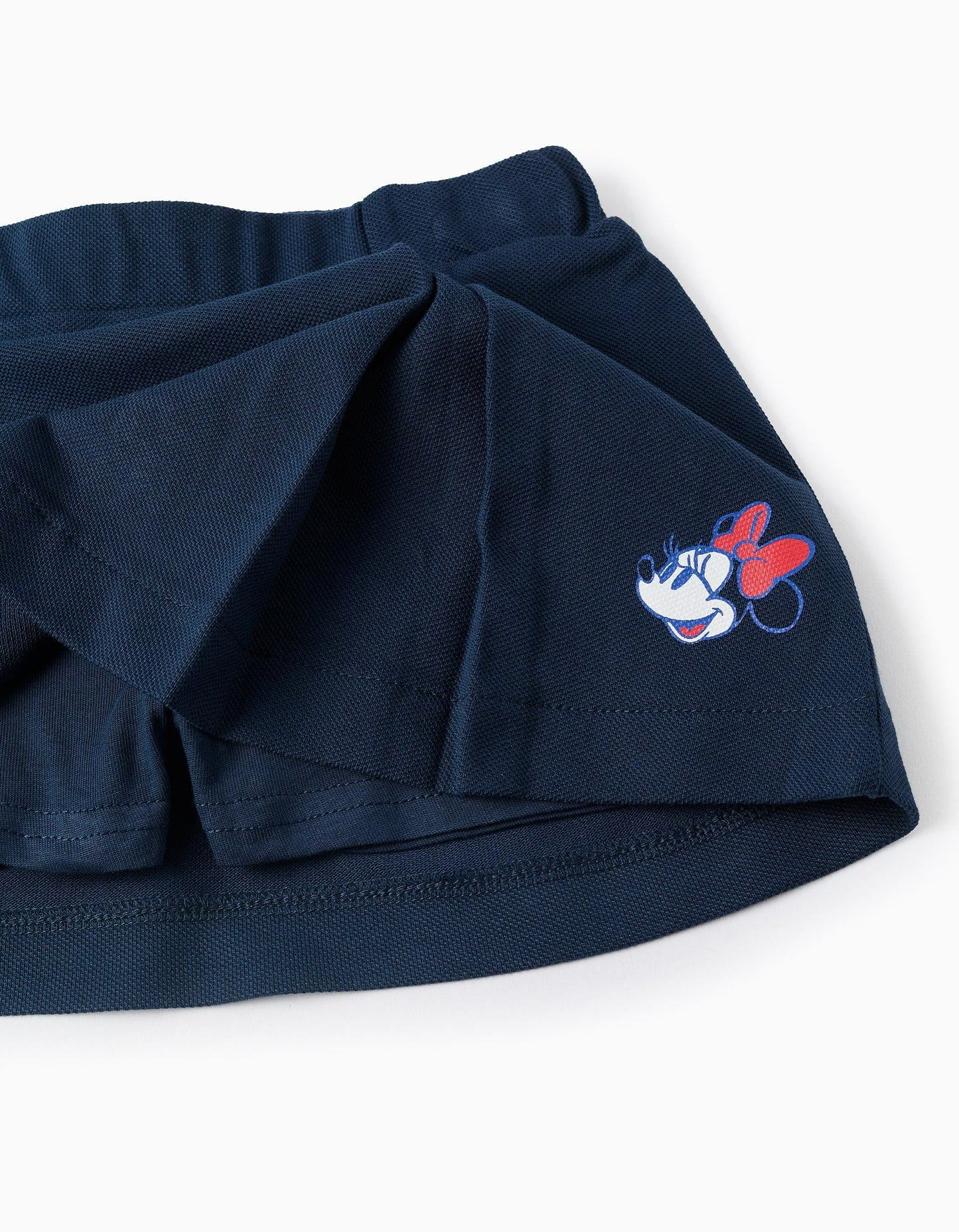 Skort in Cotton Piqué for Baby Girls 'Minnie', Dark Blue