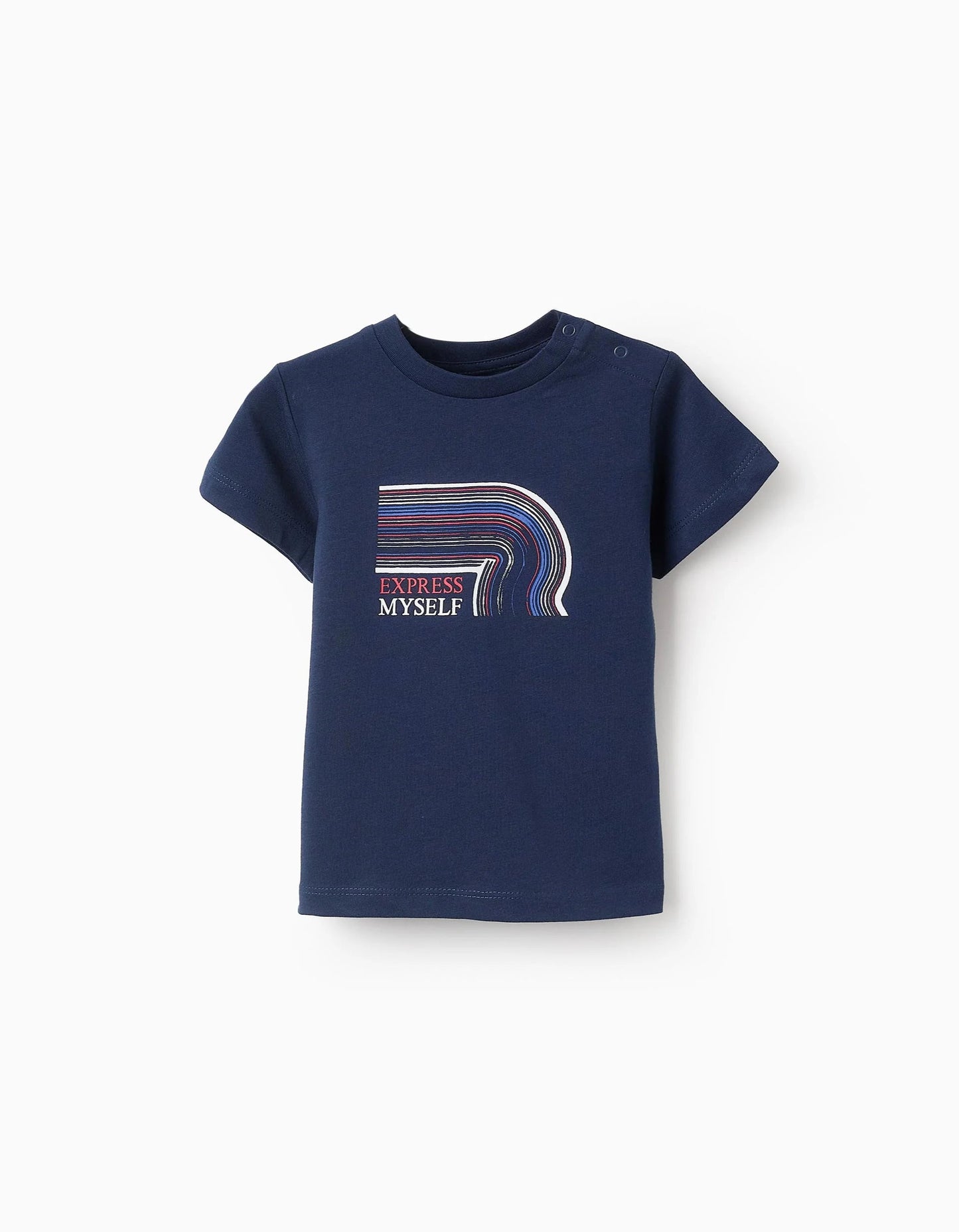Short Sleeve T-shirt for Baby Boys 'Express Myself', Dark Blue