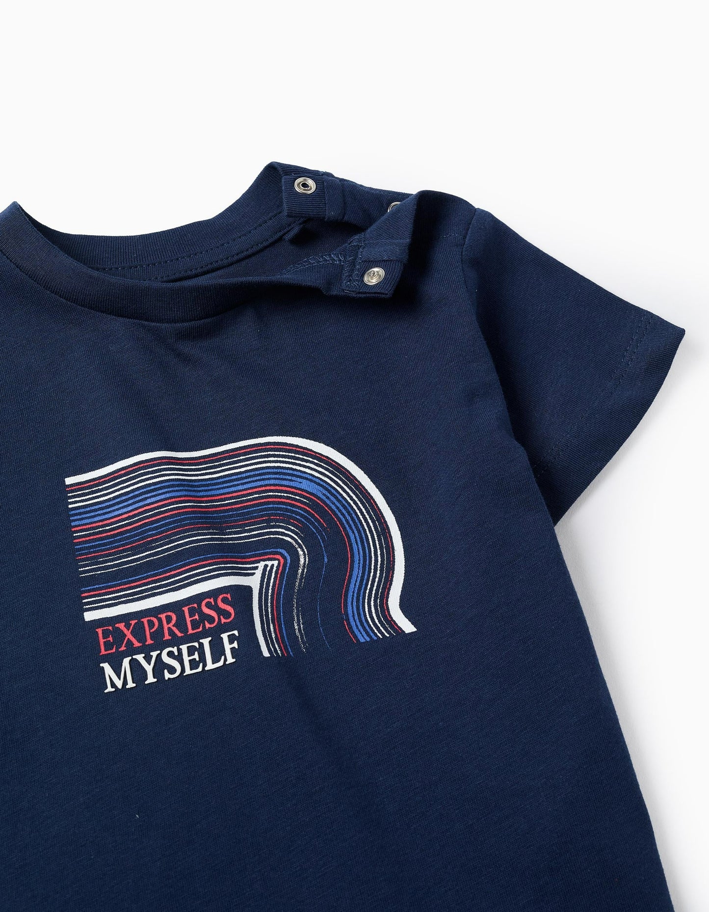 Short Sleeve T-shirt for Baby Boys 'Express Myself', Dark Blue