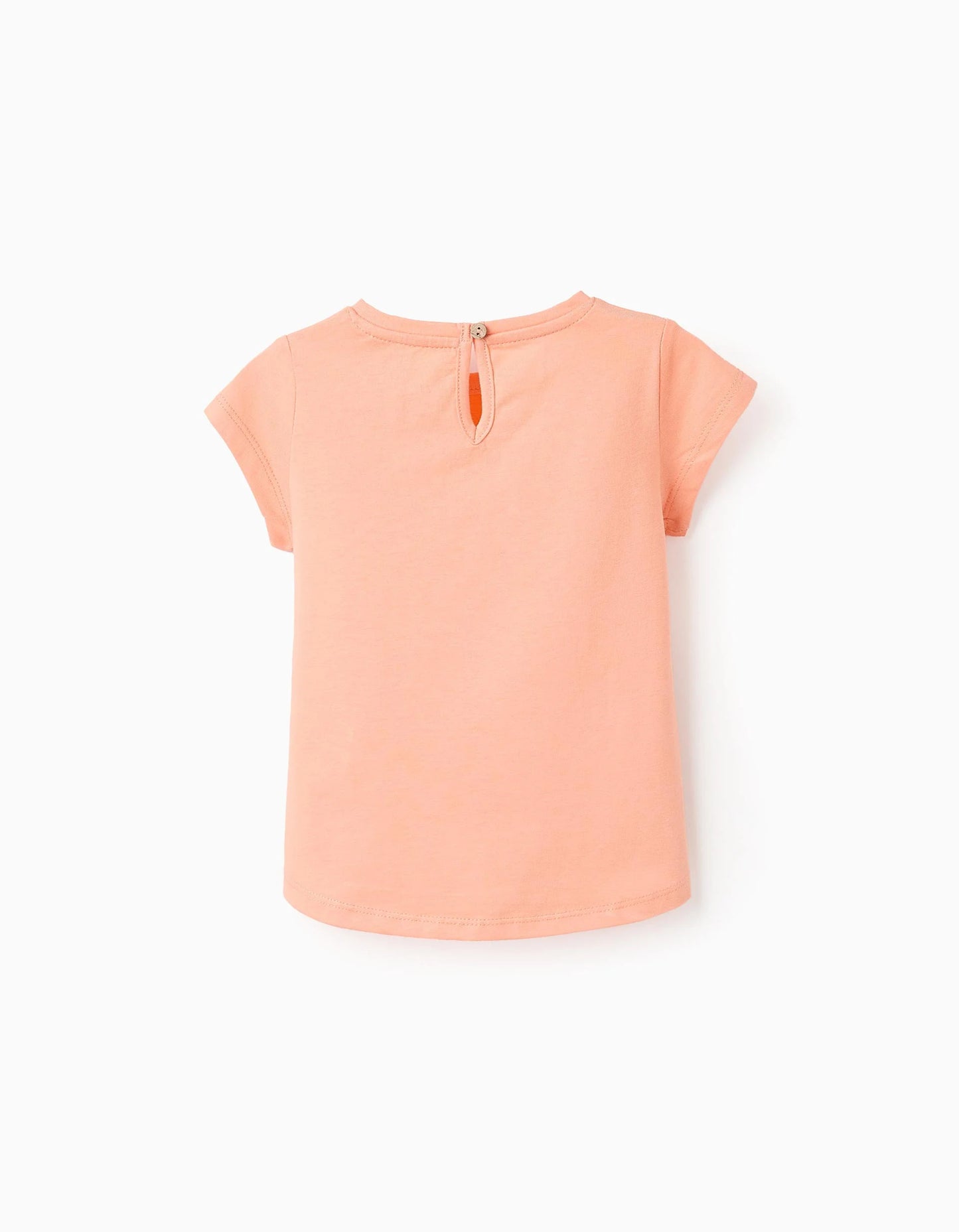 Cotton T-shirt for Baby Girls 'Sunshine', Coral
