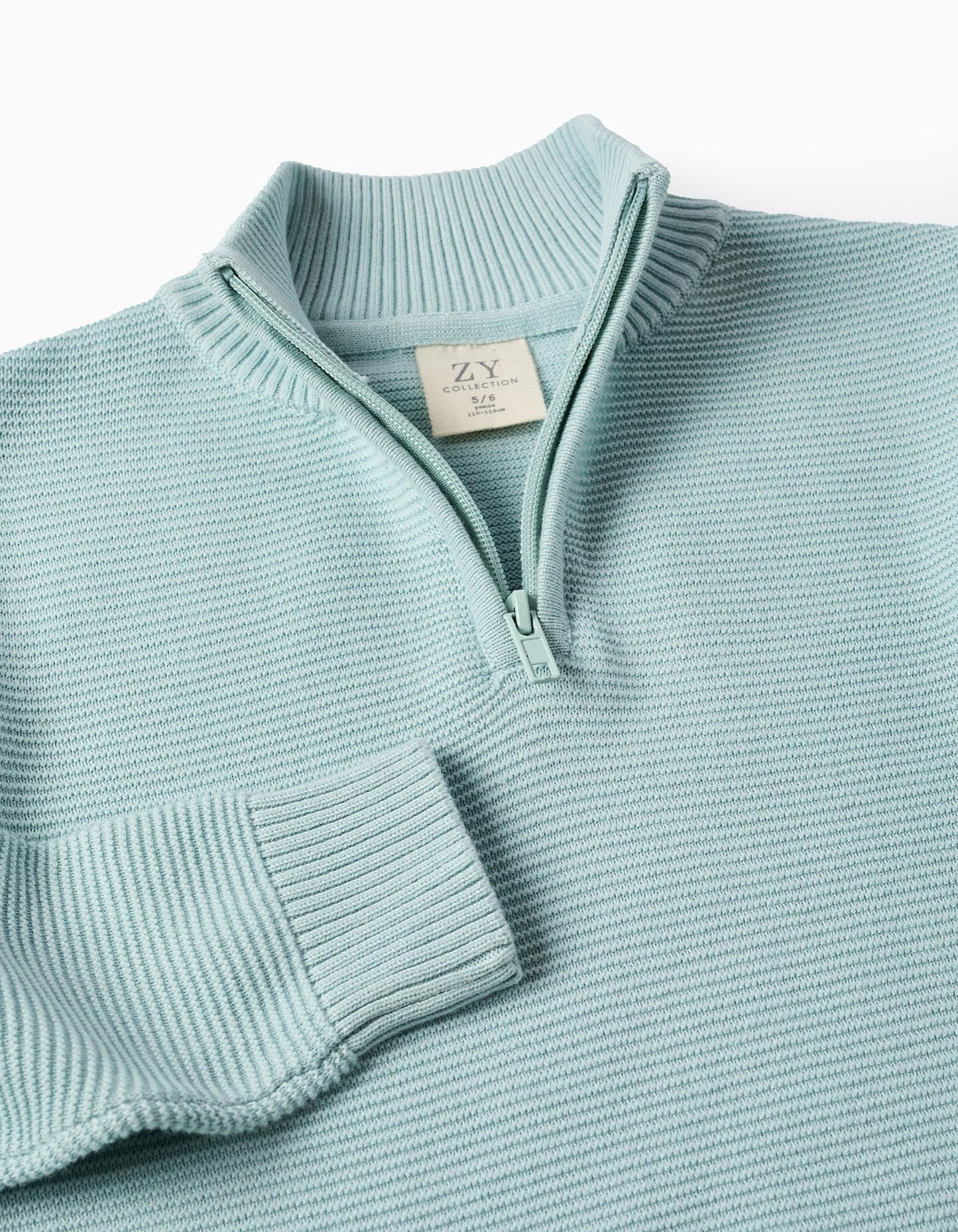 Jumper with High Neck for Boys, Light Blue