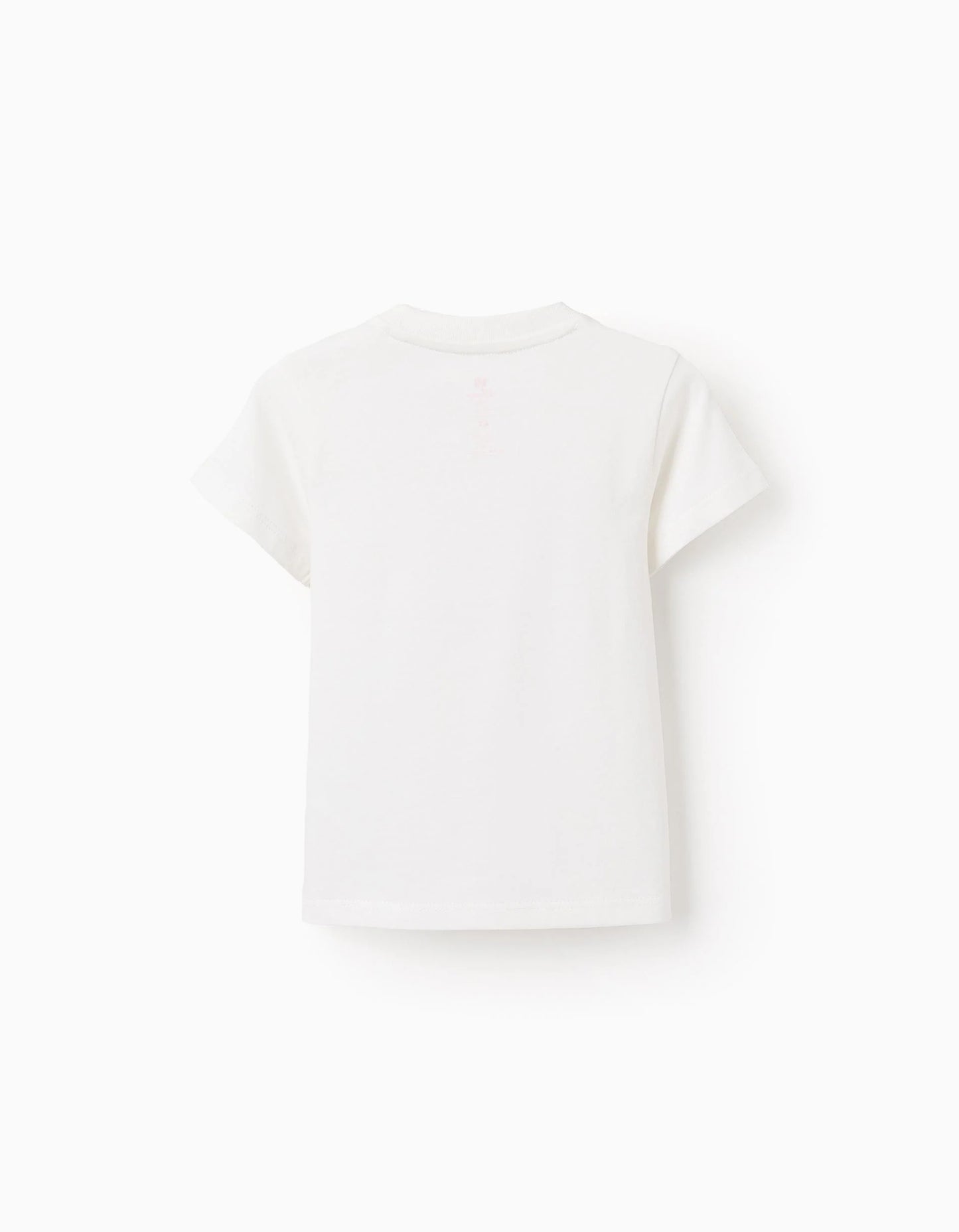 Cotton T-shirt for Baby Boys 'Mickey', White