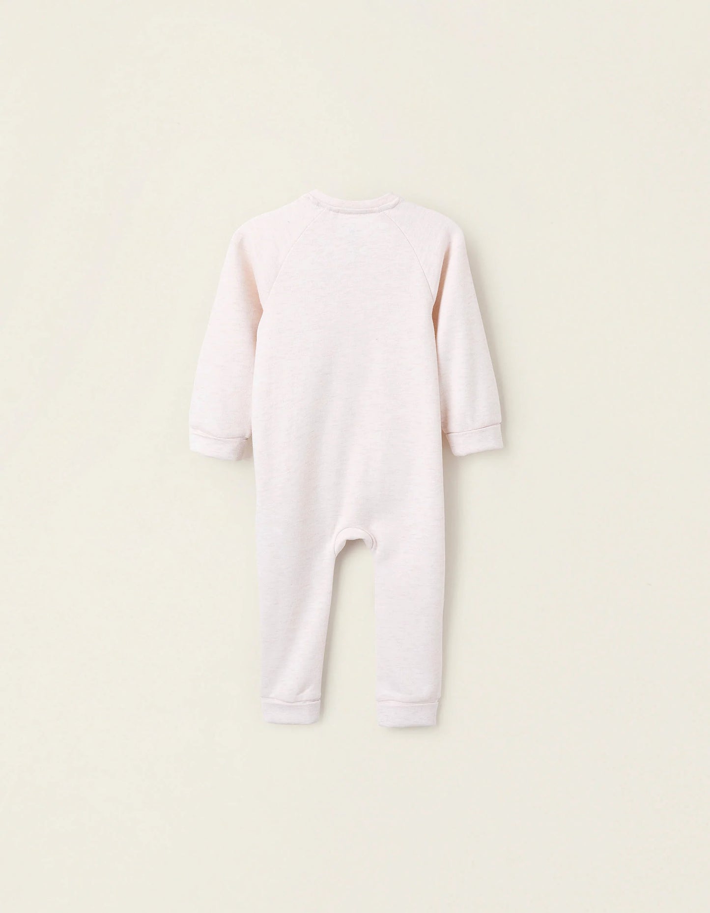 Footless Sleepsuit in Interlock for Baby 'Simba', Beige