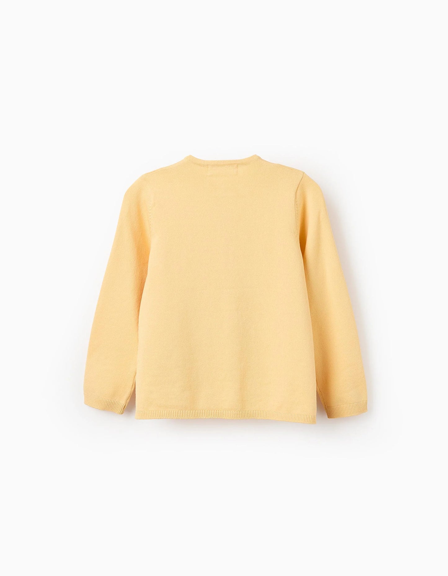 Classic Cardigan for Girls, Yellow