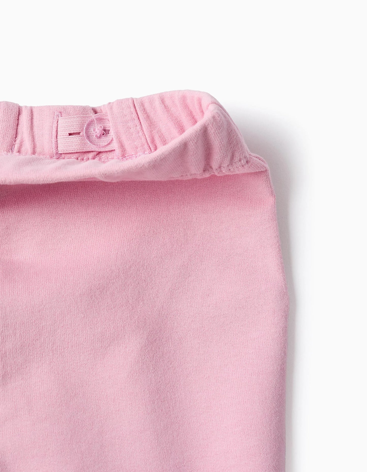 Flared Cotton Trousers for Baby Girls, Pink