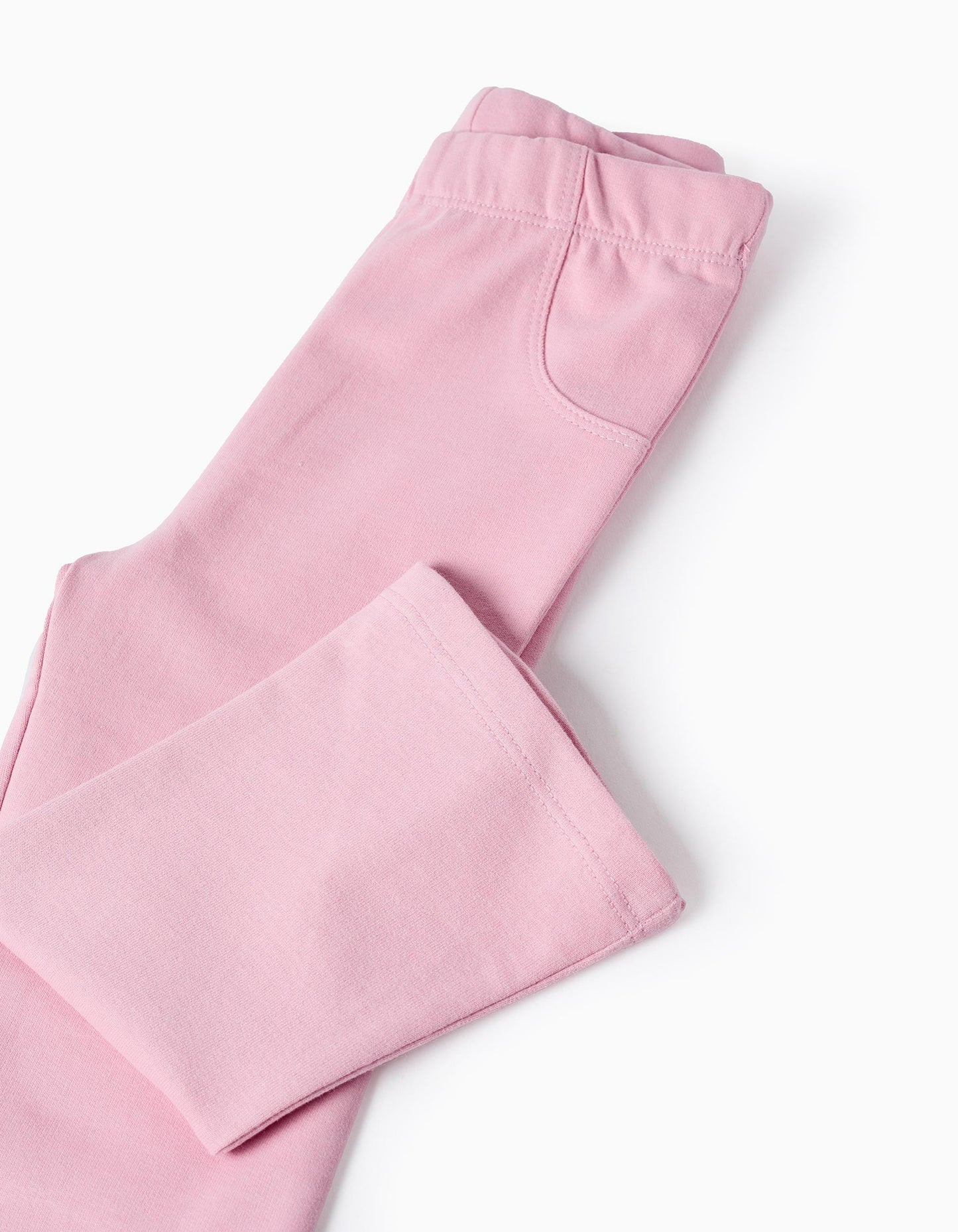 Flared Cotton Trousers for Baby Girls, Pink