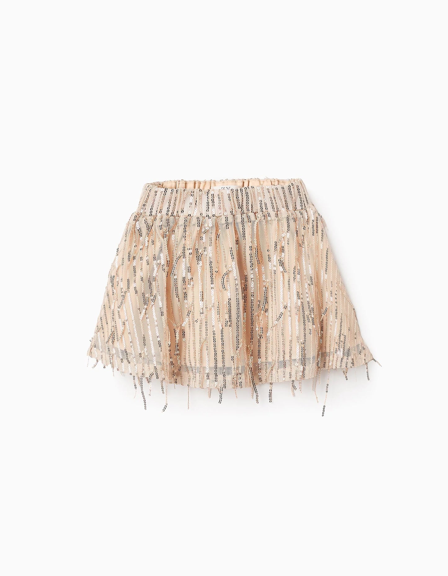 Skirt with Sequins for Baby Girls, Beige/Gold