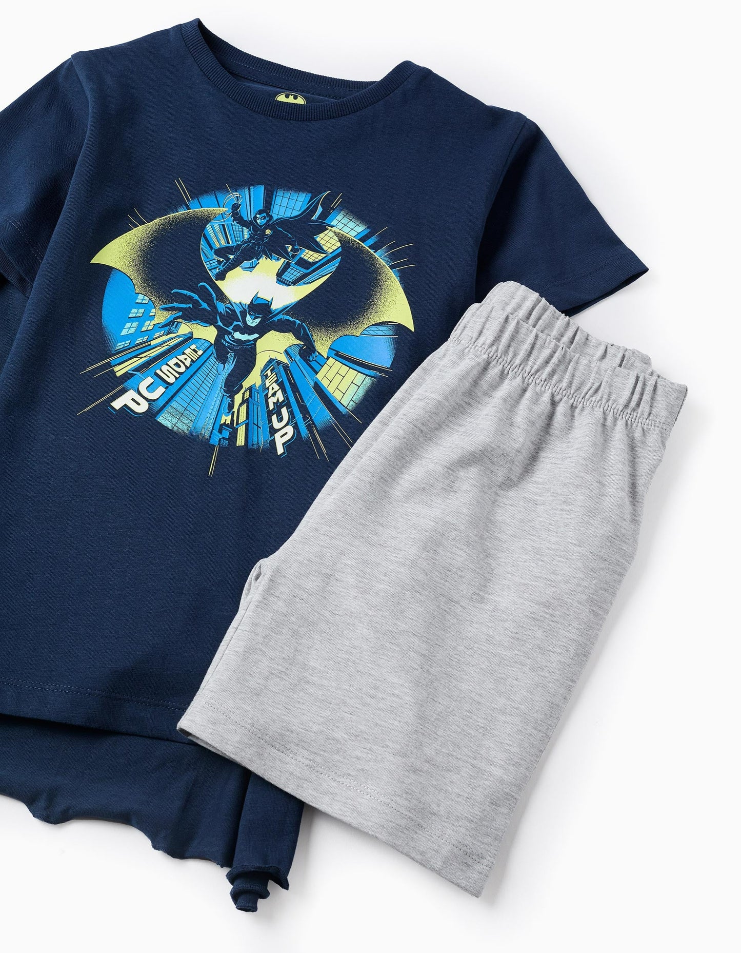 Cotton Pyjamas with Cape for Boys 'Batman', Blue/Grey
