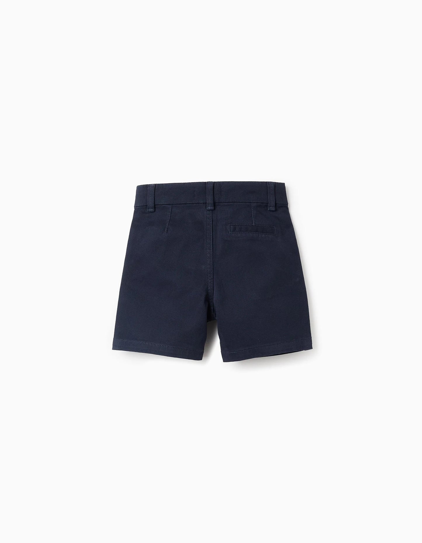 Chino Twill Shorts for Baby Boys, Dark Blue