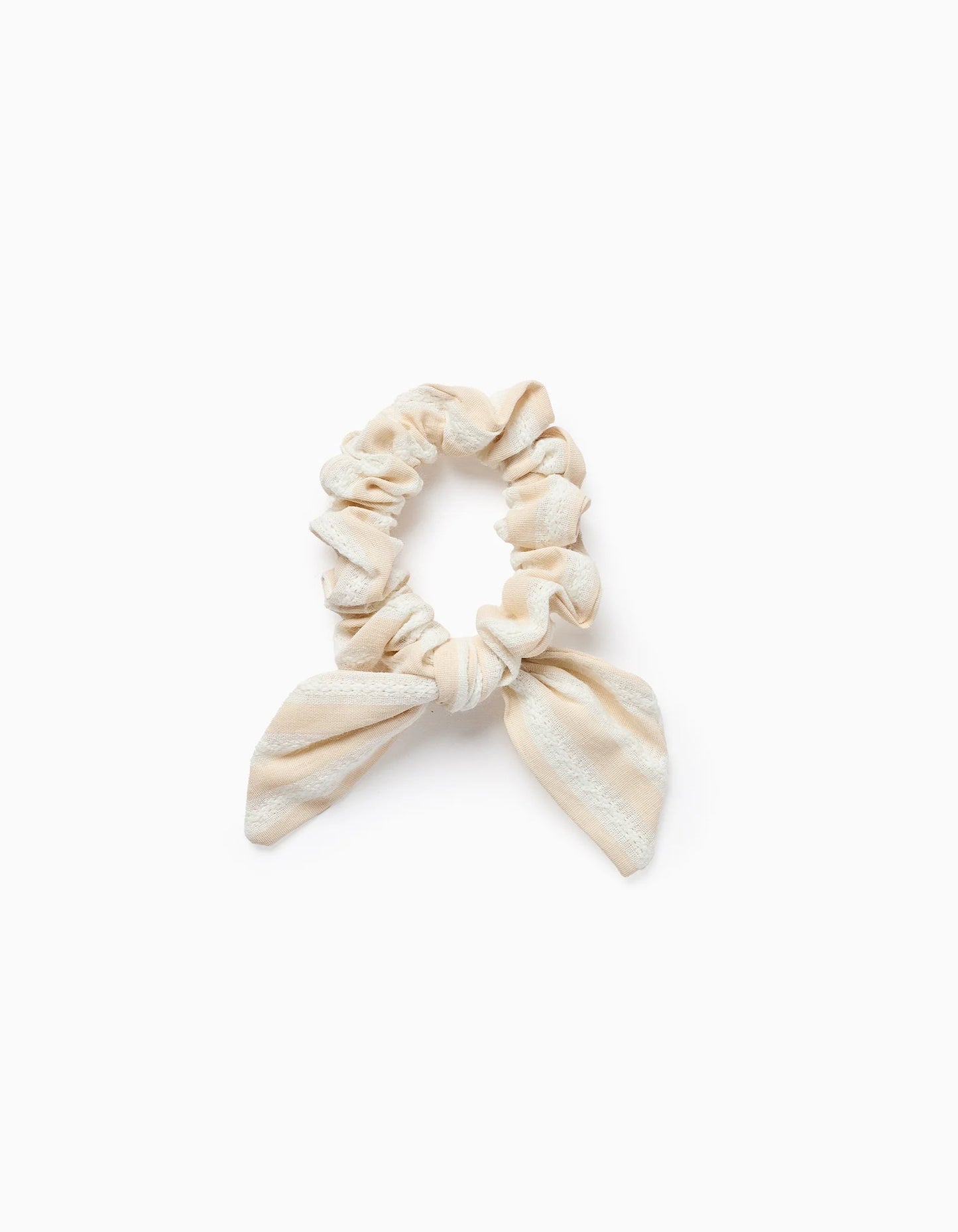 Scrunchie for Babies and Girls, White/Beige