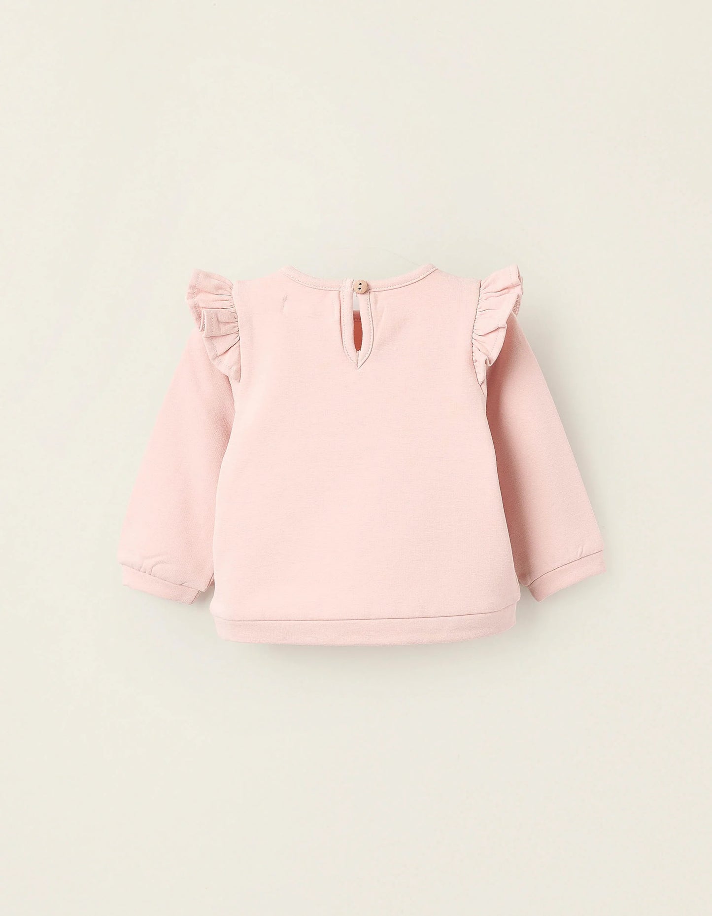 Sweatshirt with Ruffles for Newborn Girls, Pink