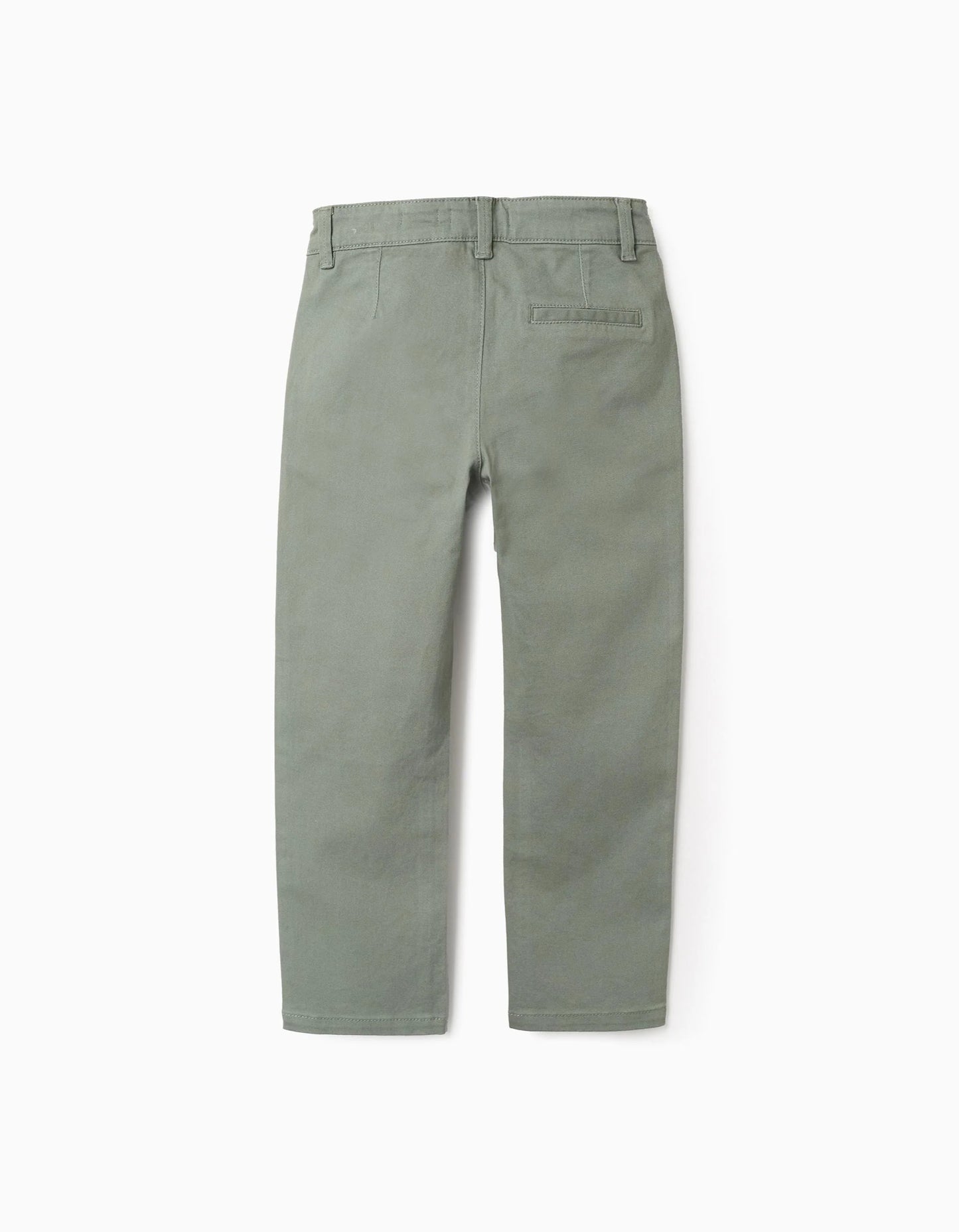 Twill Chino Trousers for Boys 'Slim Fit', Green