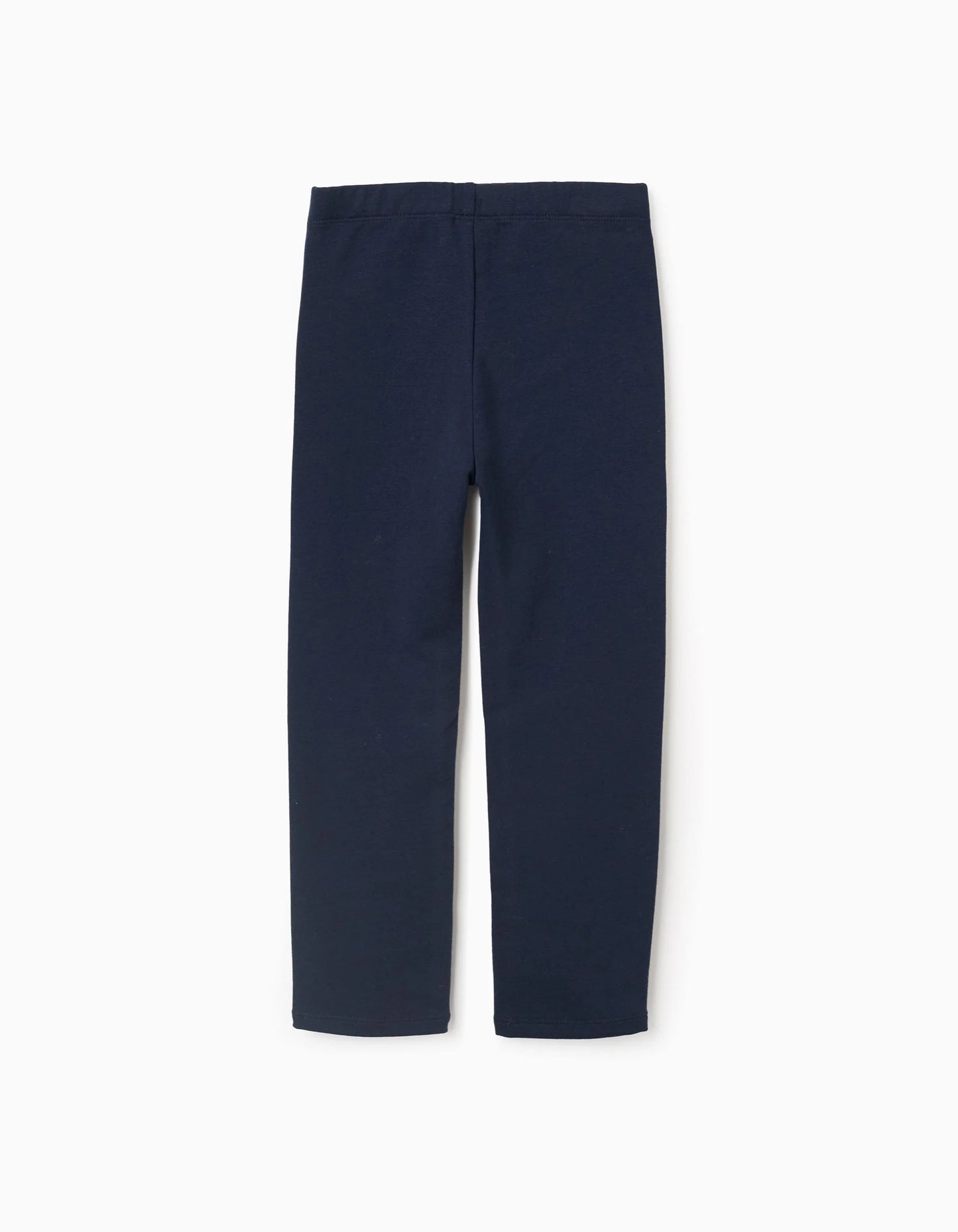 Ruffled Leggings for Girls, Dark Blue