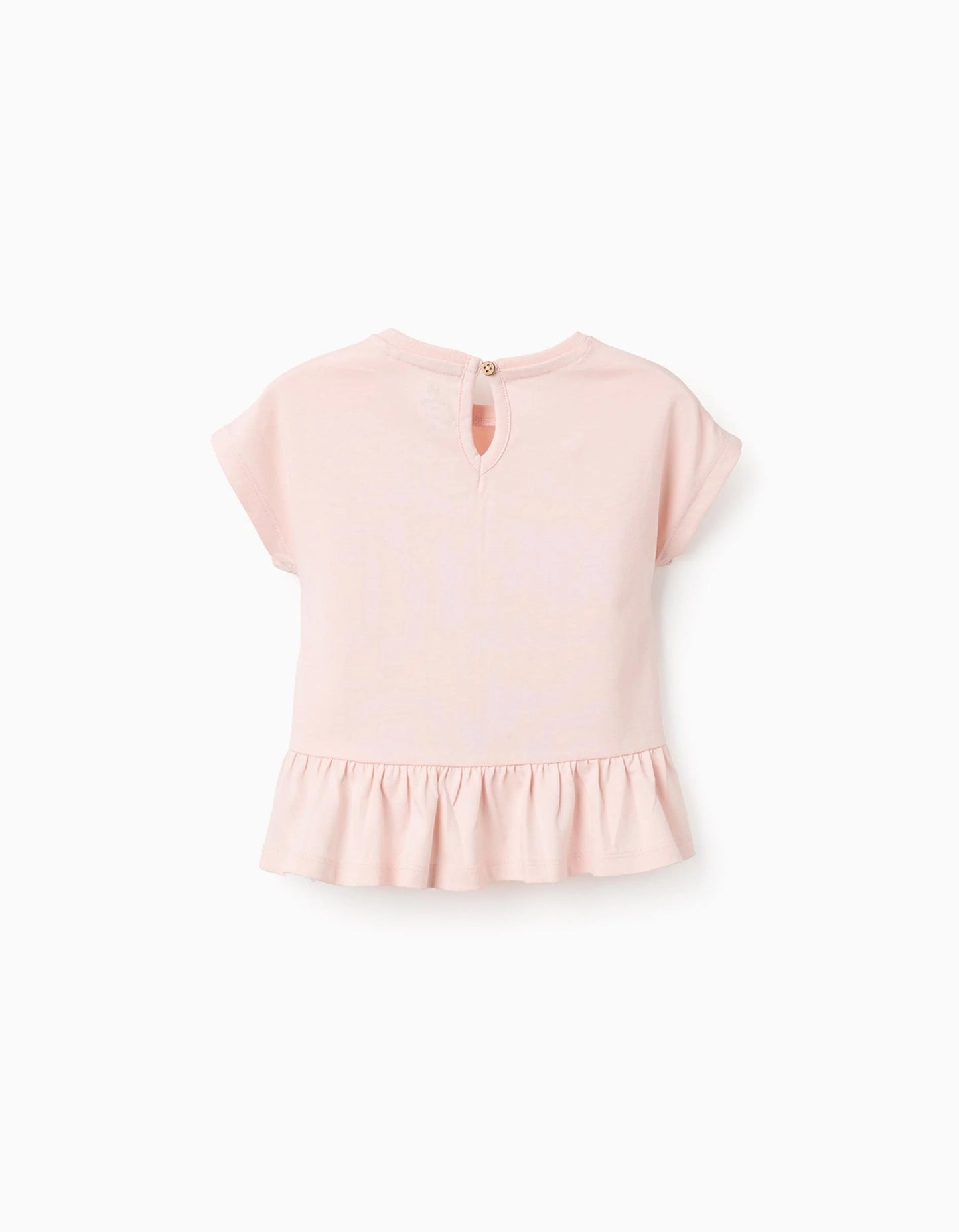 Cotton T-shirt for Baby Girls 'Bambi & Thumper', Pink