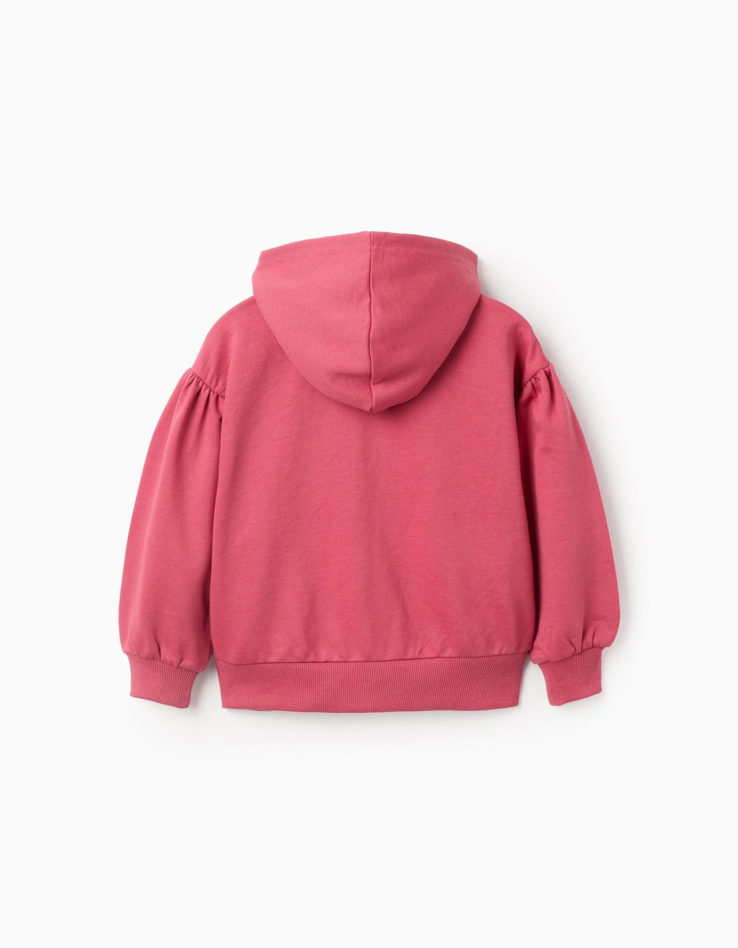 Hooded Jacket with Dropped Shoulders for Girls, Pink