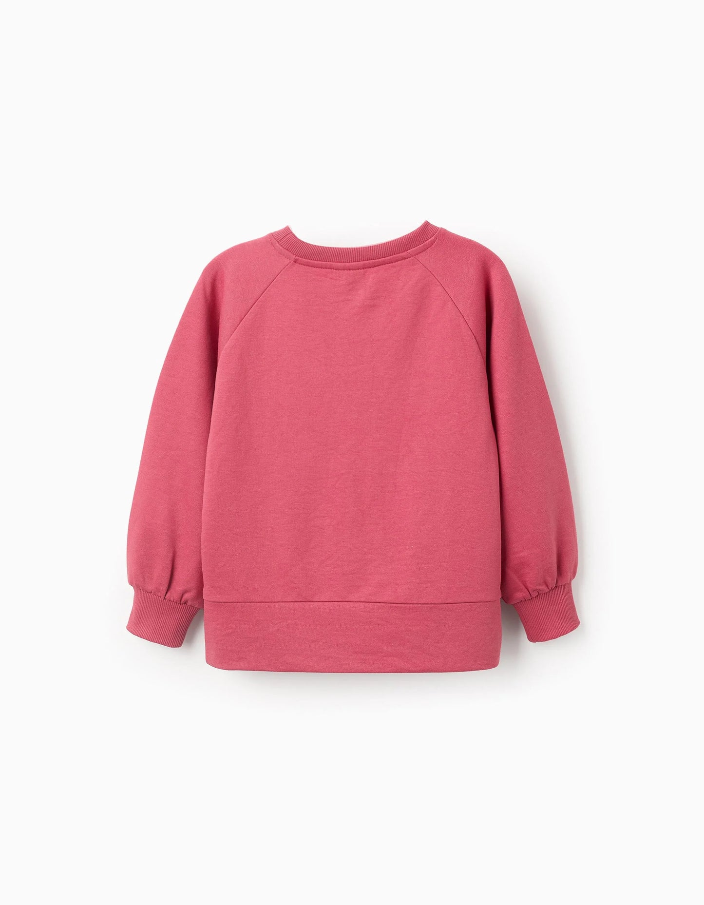 Sweatshirt with Embossed Print for Girls 'Bake it', Pink