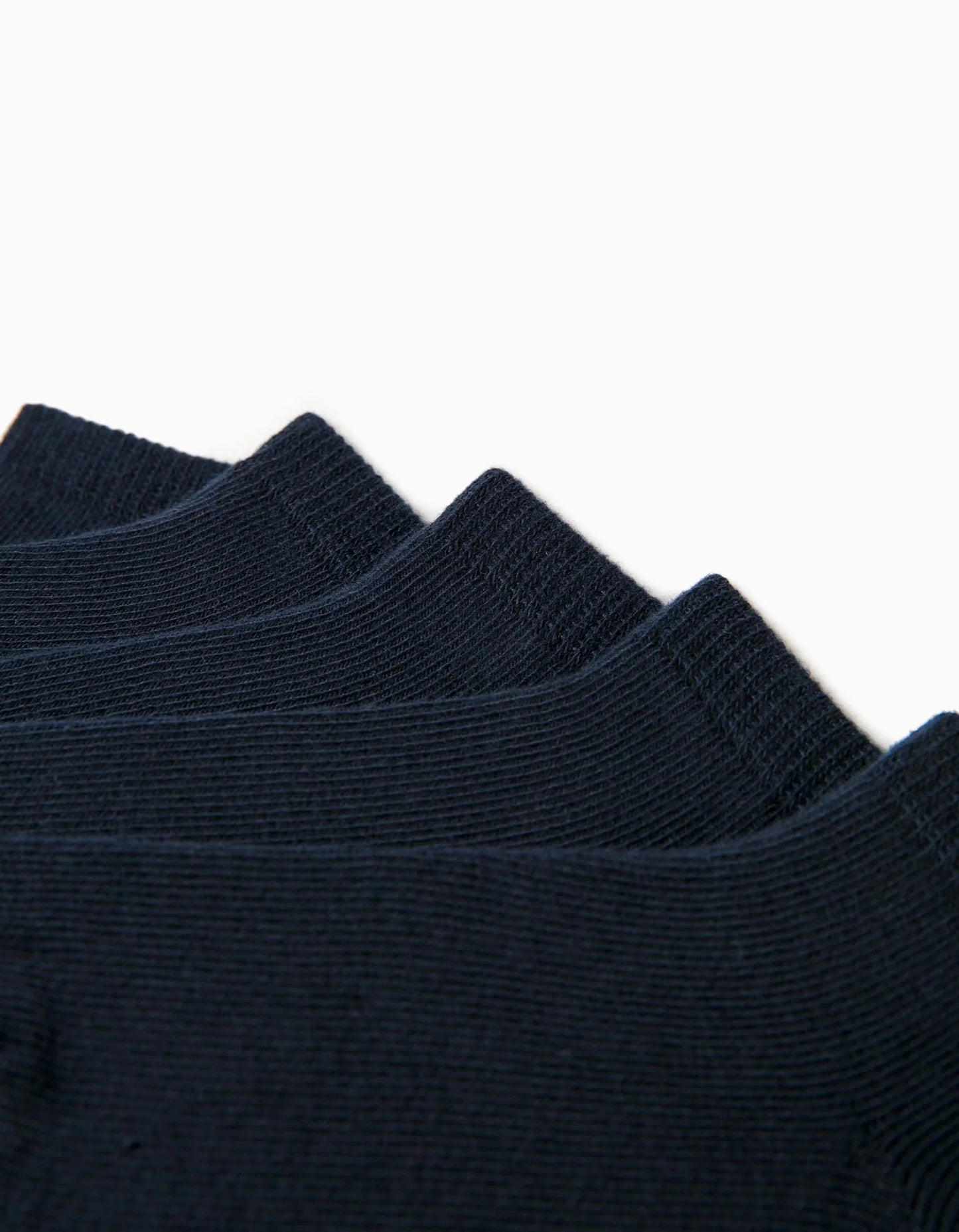 Pack of 5 Pairs of Plain Ankle Socks for Boys, Dark Blue