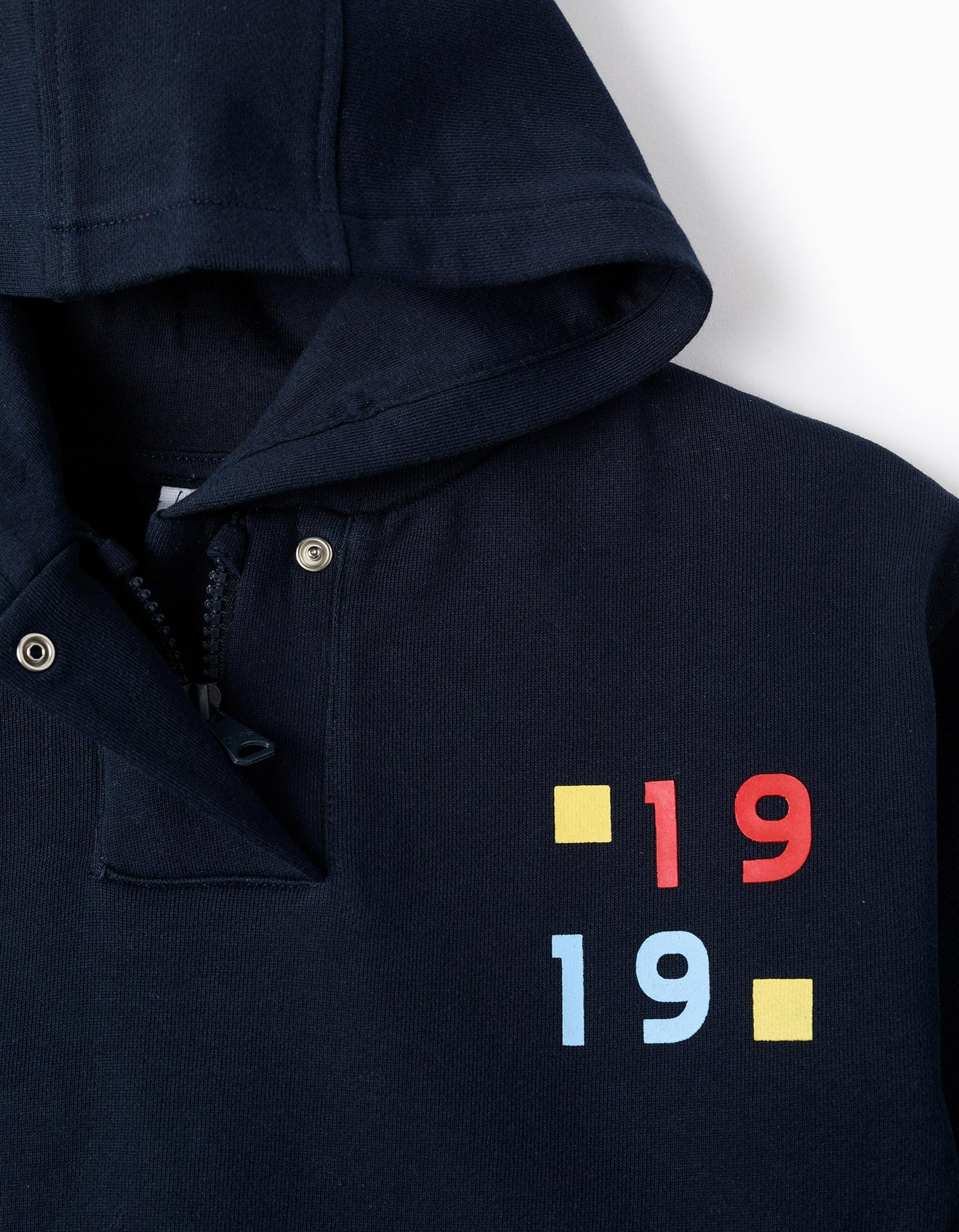 Cotton Hooded Sweatshirt for Boys '1919', Dark Blue