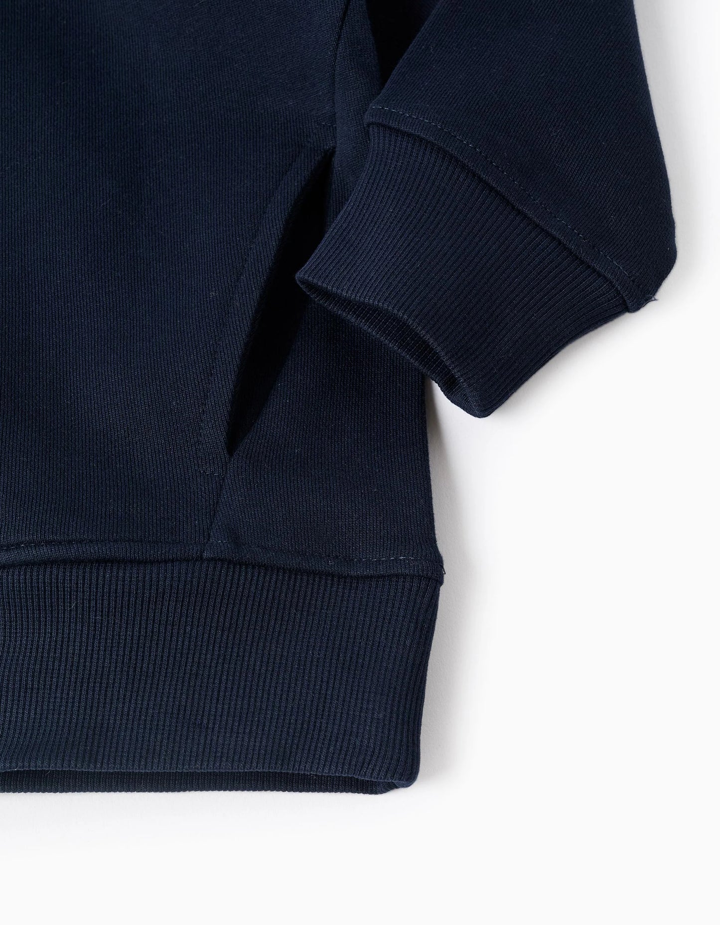 Cotton Hooded Sweatshirt for Boys '1919', Dark Blue