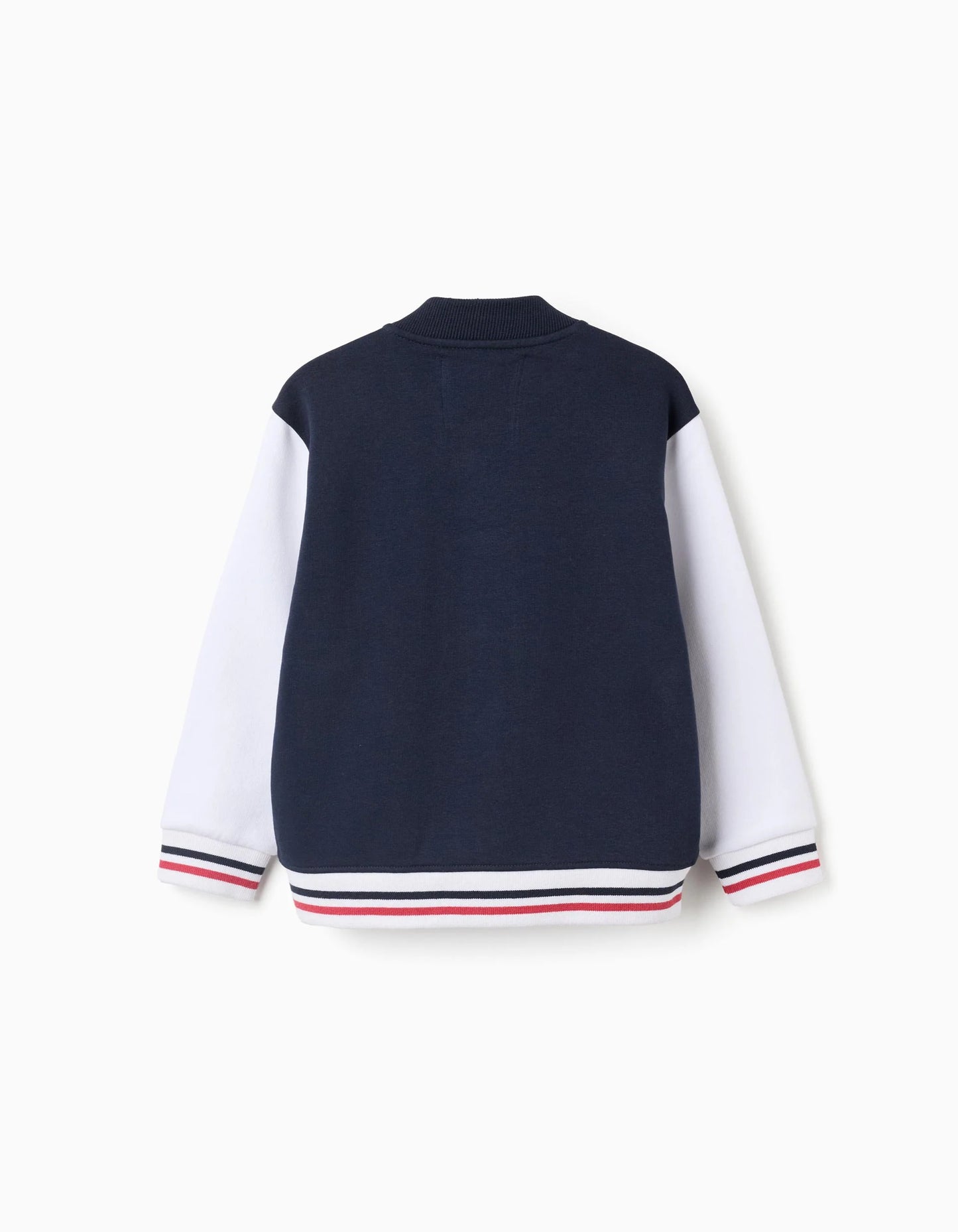 Brushed Bomber Jacket '1919' for Boys, Blue/Red/Beige