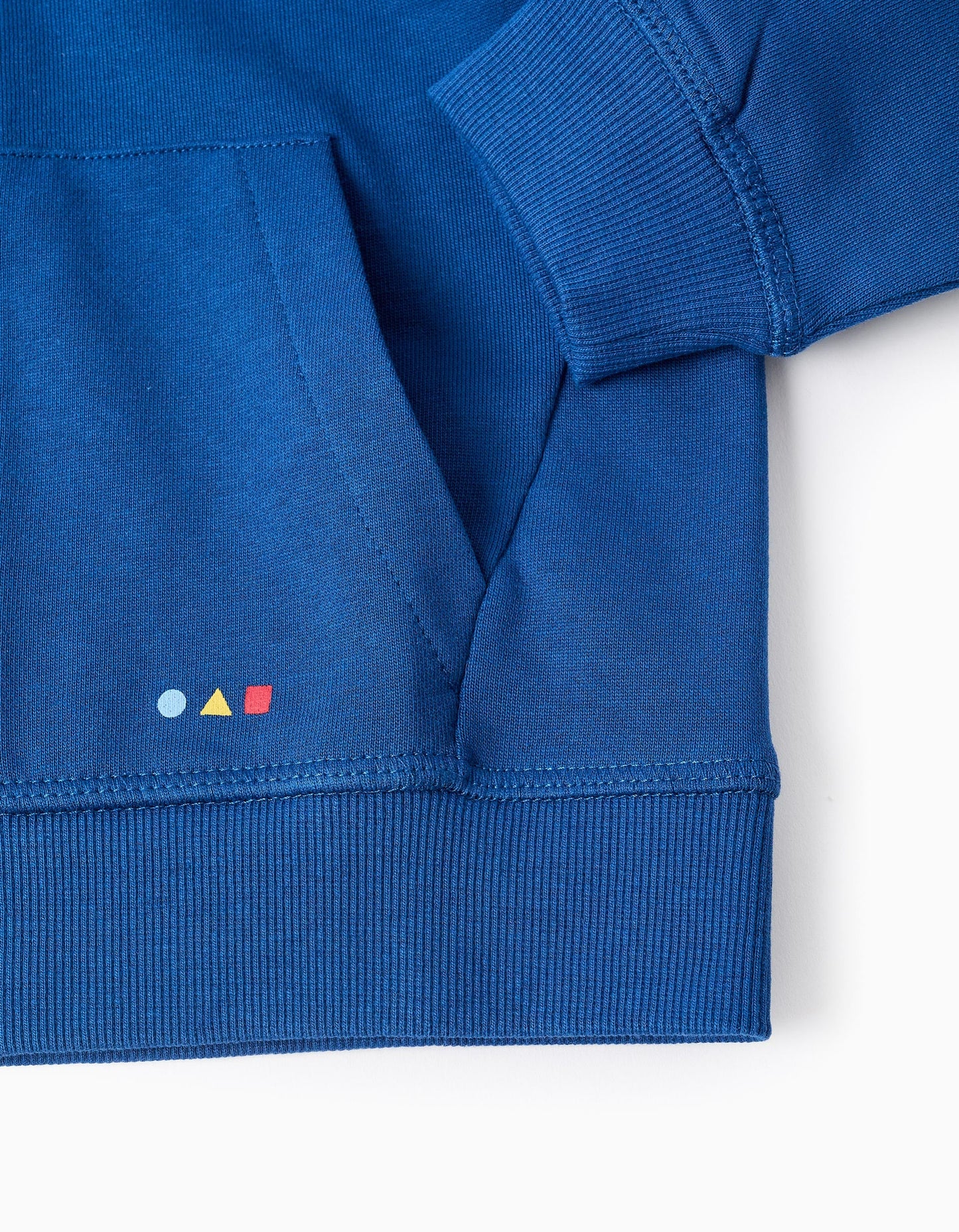 Hooded Cotton Jacket for Boys 'Bold Lines', Blue