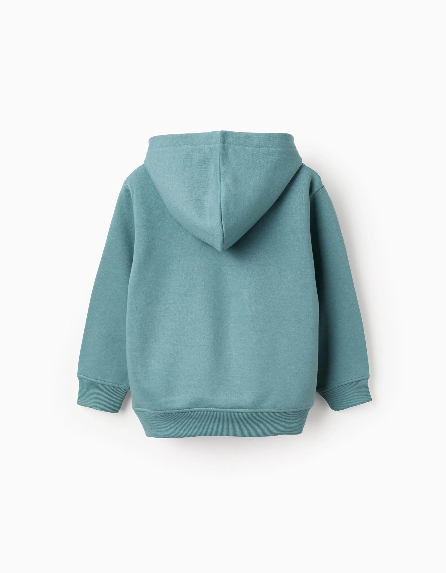 Hooded Brushed Sweatshirt for Boys 'Abstract', Turquoise