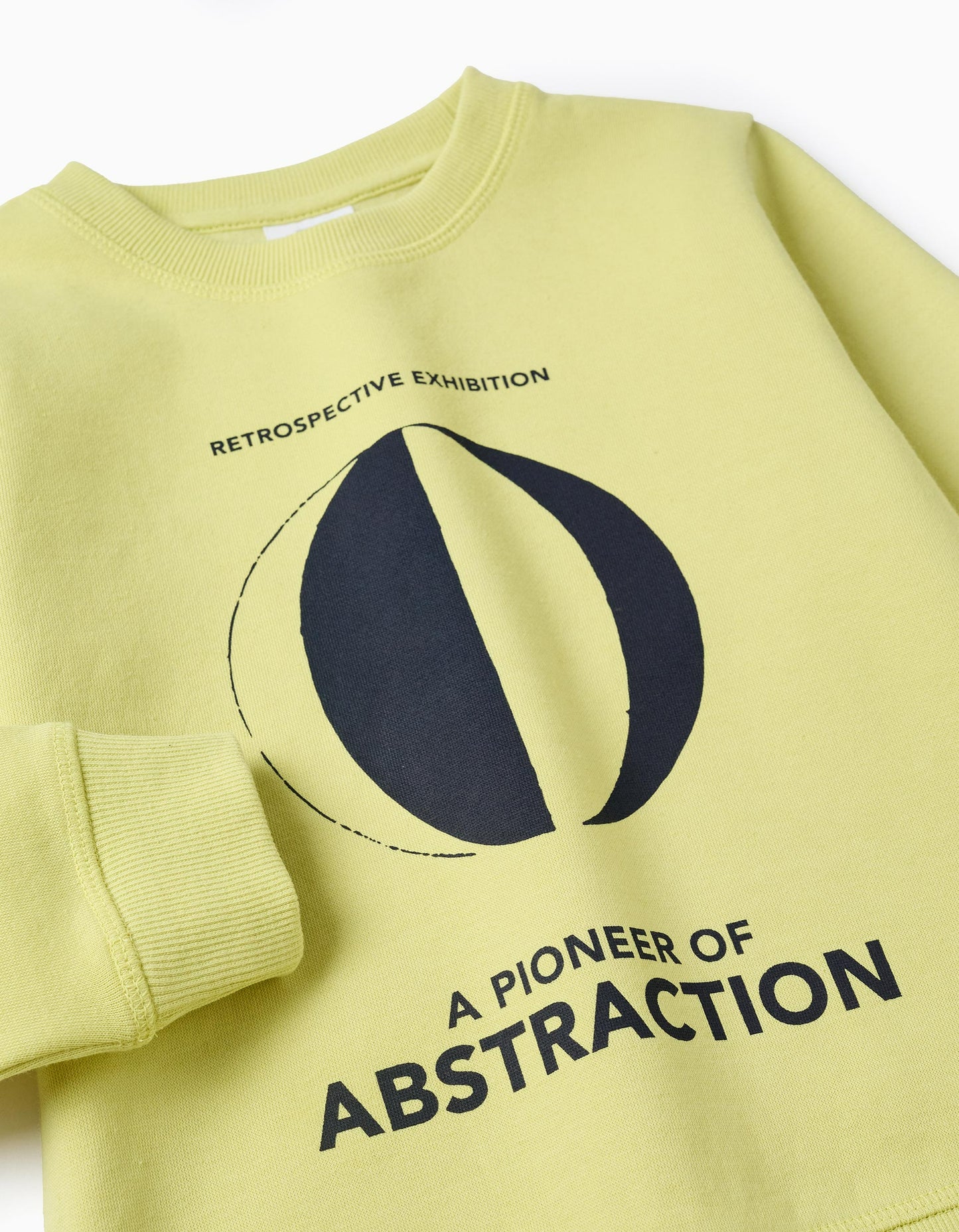 Set of Brushed Sweatshirt with Print + Trousers for Boys, Yellow/Blue