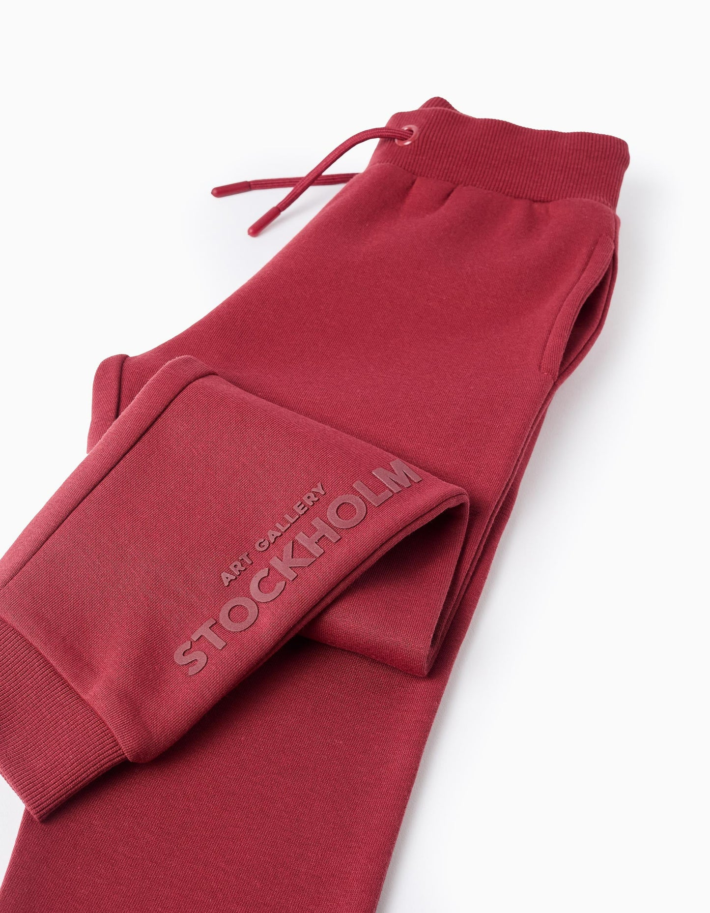 Brushed Joggers for Boys 'Stockholm', Dark Red