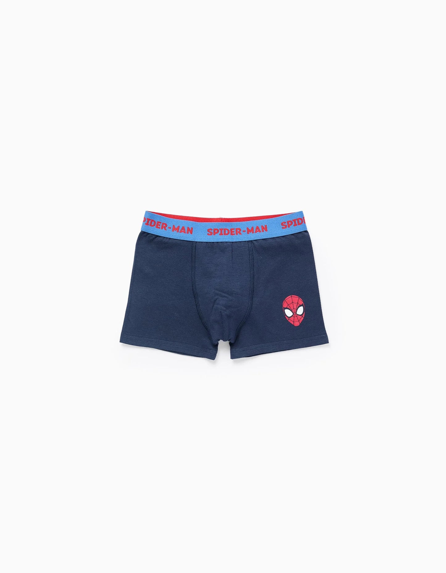 Pack of 4 Boxer Shorts for Boys 'Spiderman', Blue/White/Grey