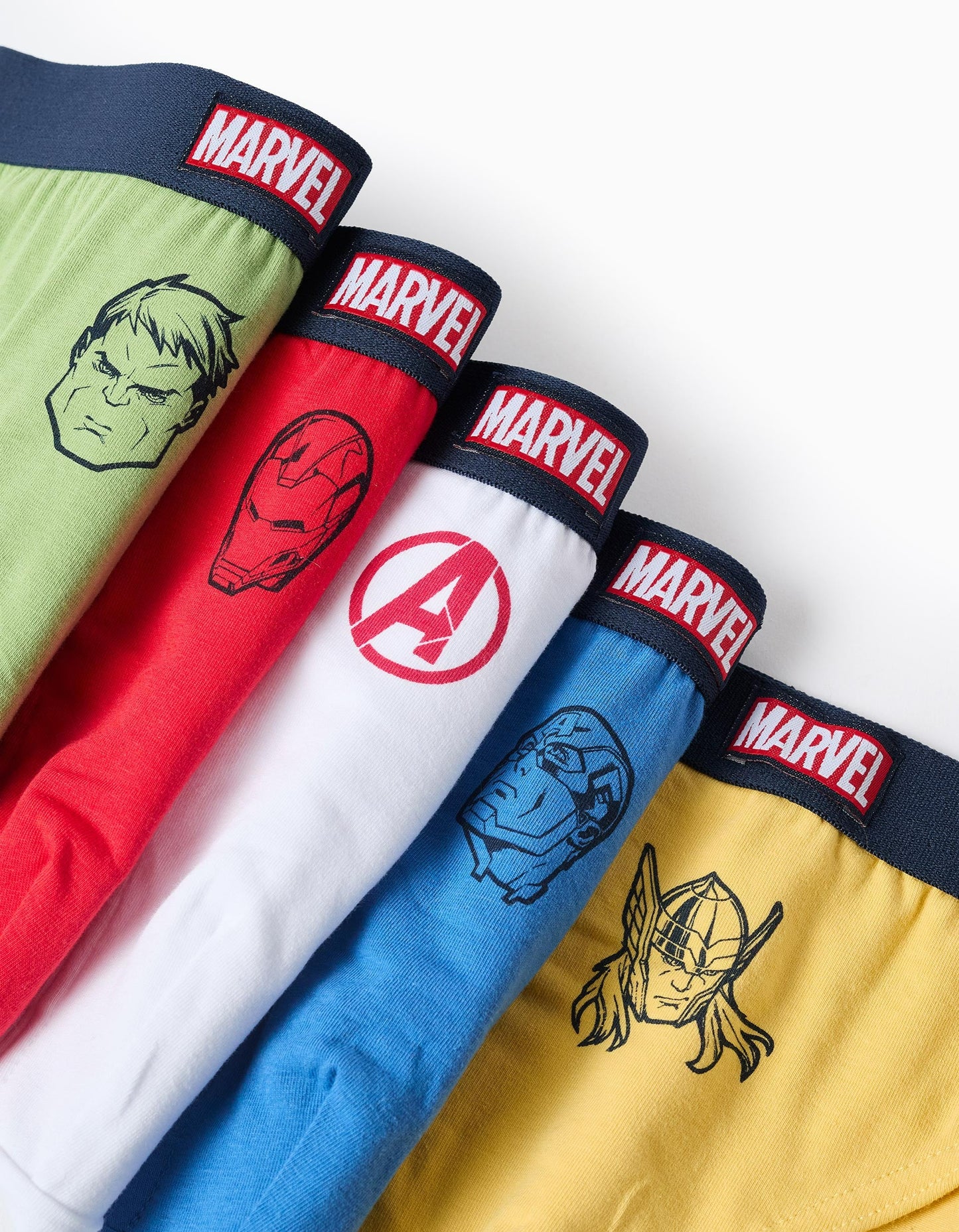 Pack of 5 Briefs for Boys 'Avengers', Multicolour