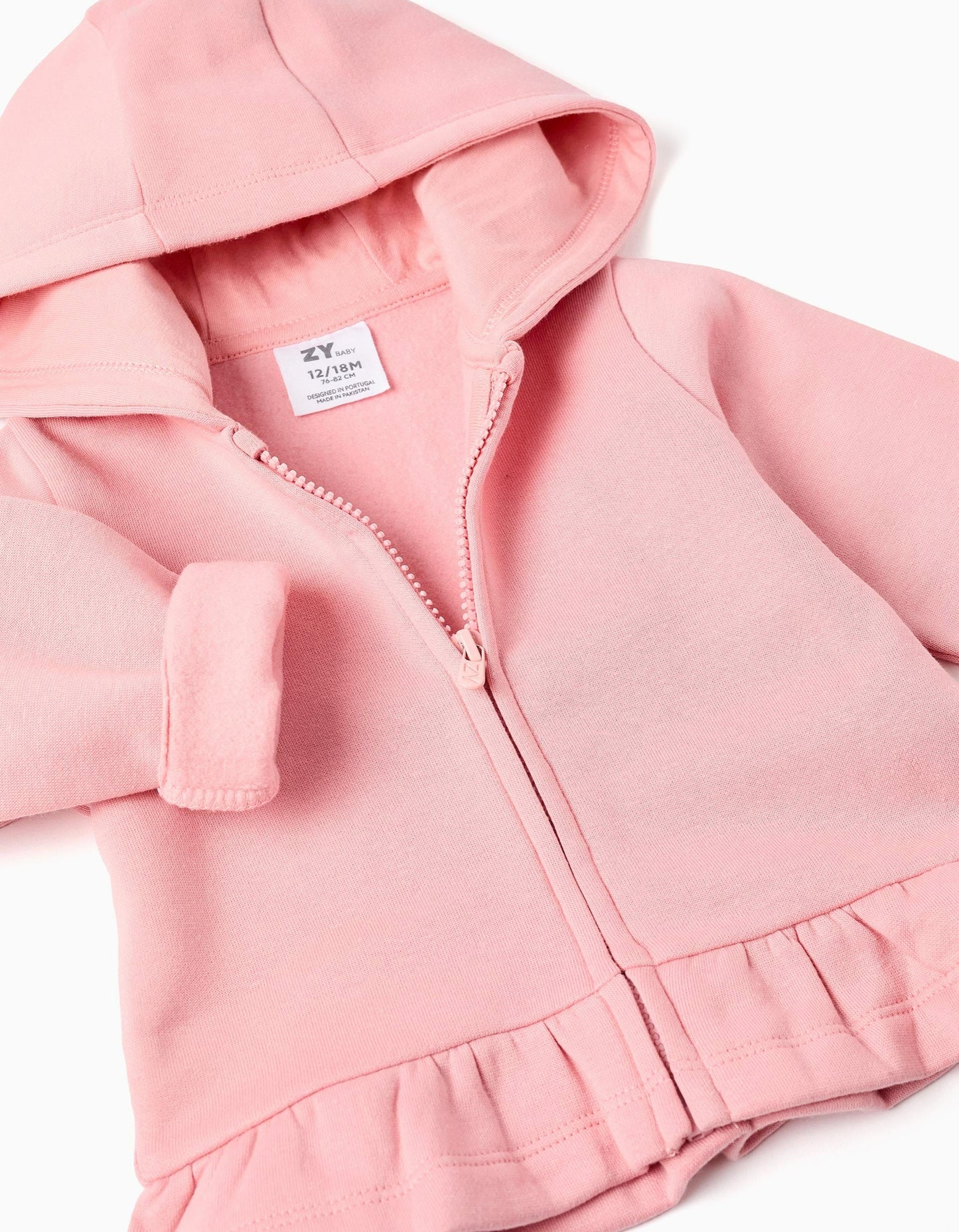 3-Piece Tracksuit Set for Baby Girls, Pink/White