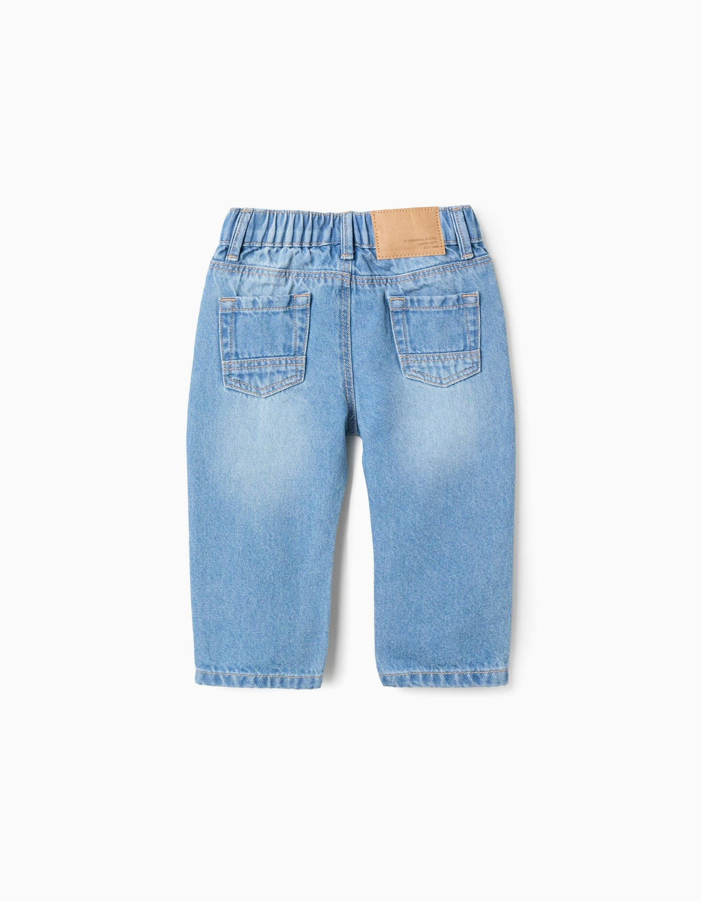 Baggy Fit Denim Trousers for Baby Boys, Blue
