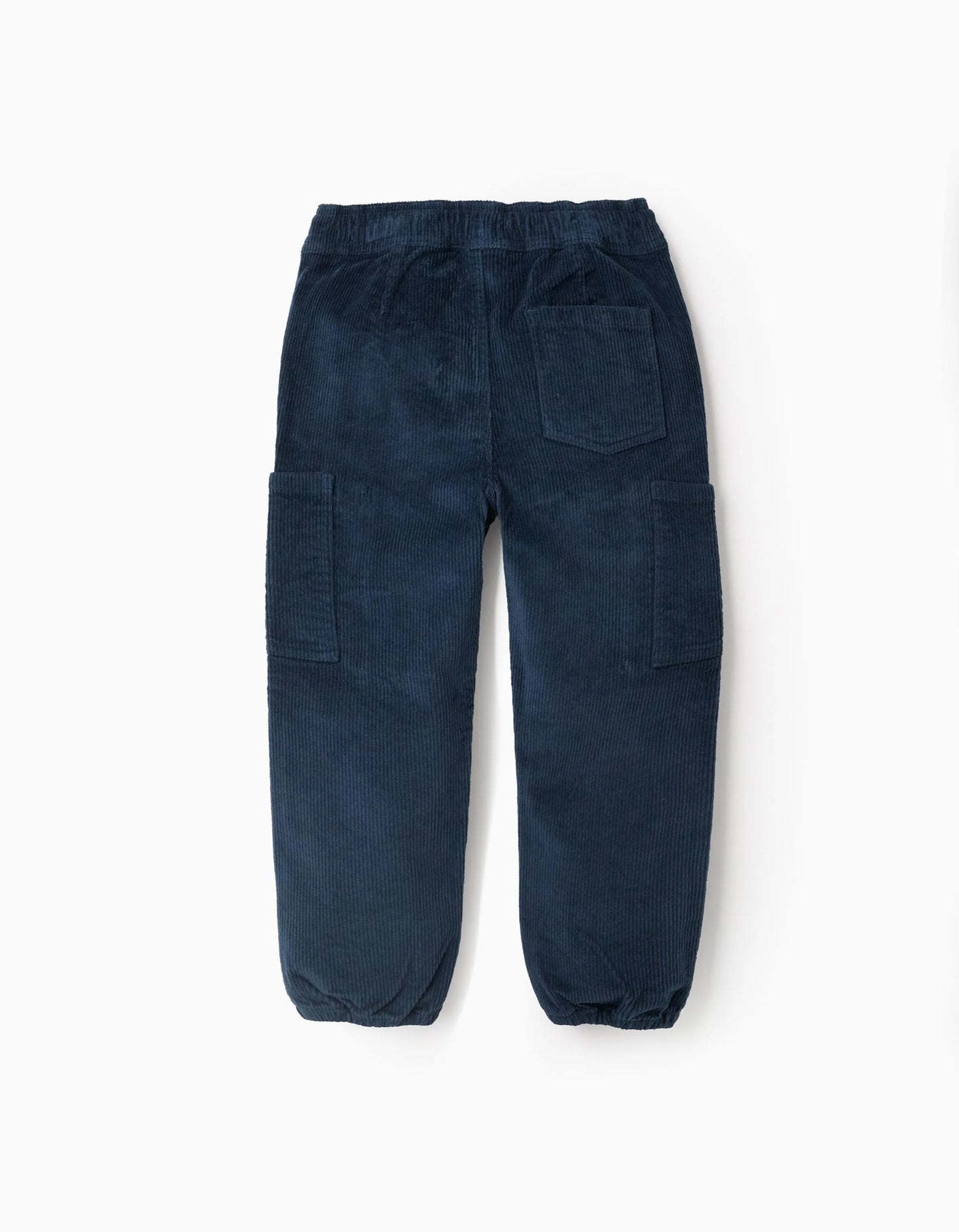 Cargo Corduroy Trousers for Boys 'Straight Fit', Dark Blue